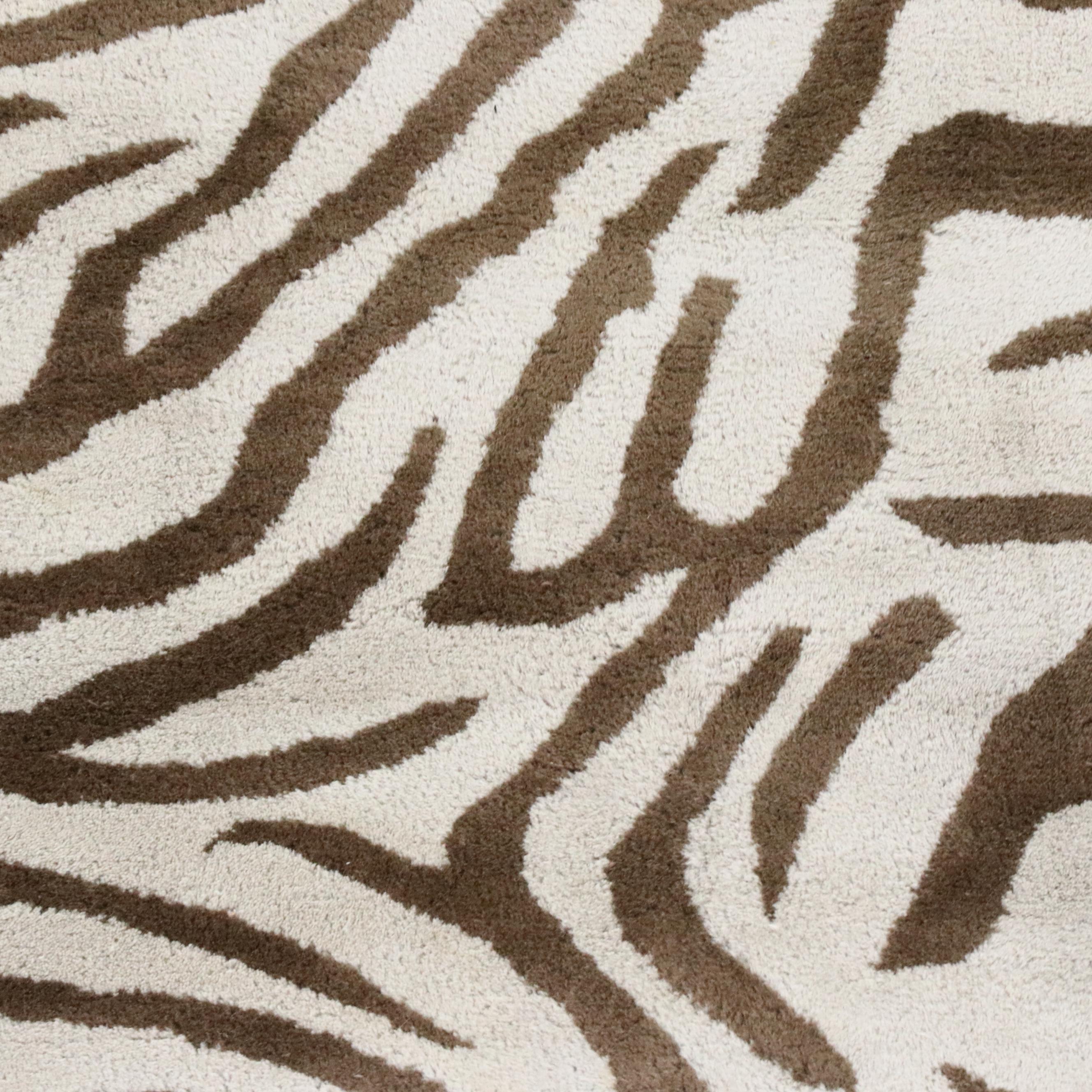 8' x 10' Hand-Tufted Pottery Barn "Zebra" Area Rug