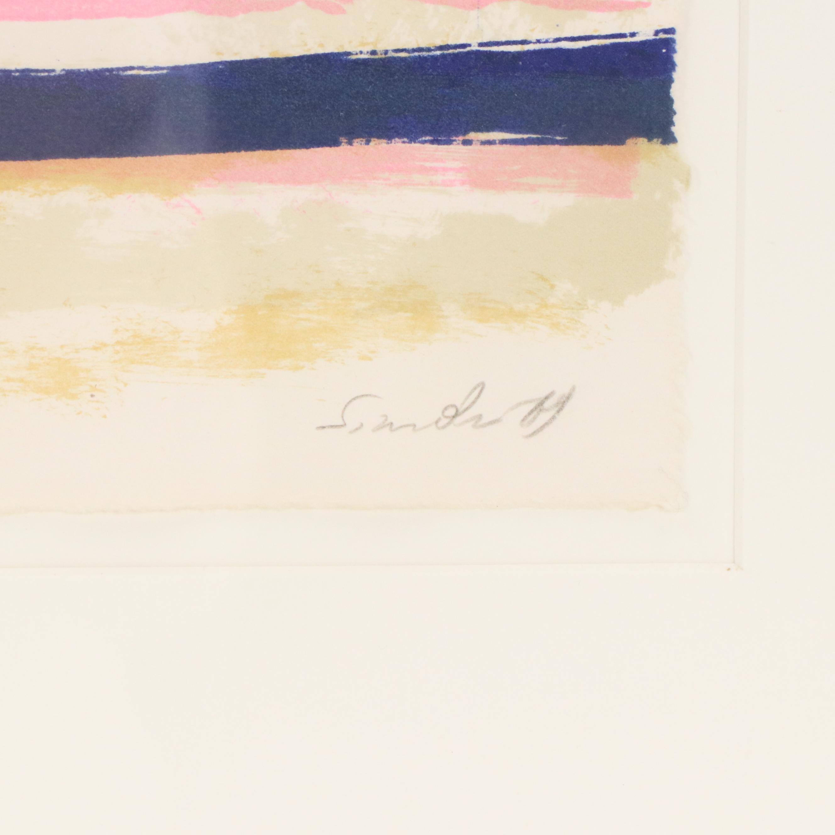 Nicoli Simbari Lithograph "Target," 1969