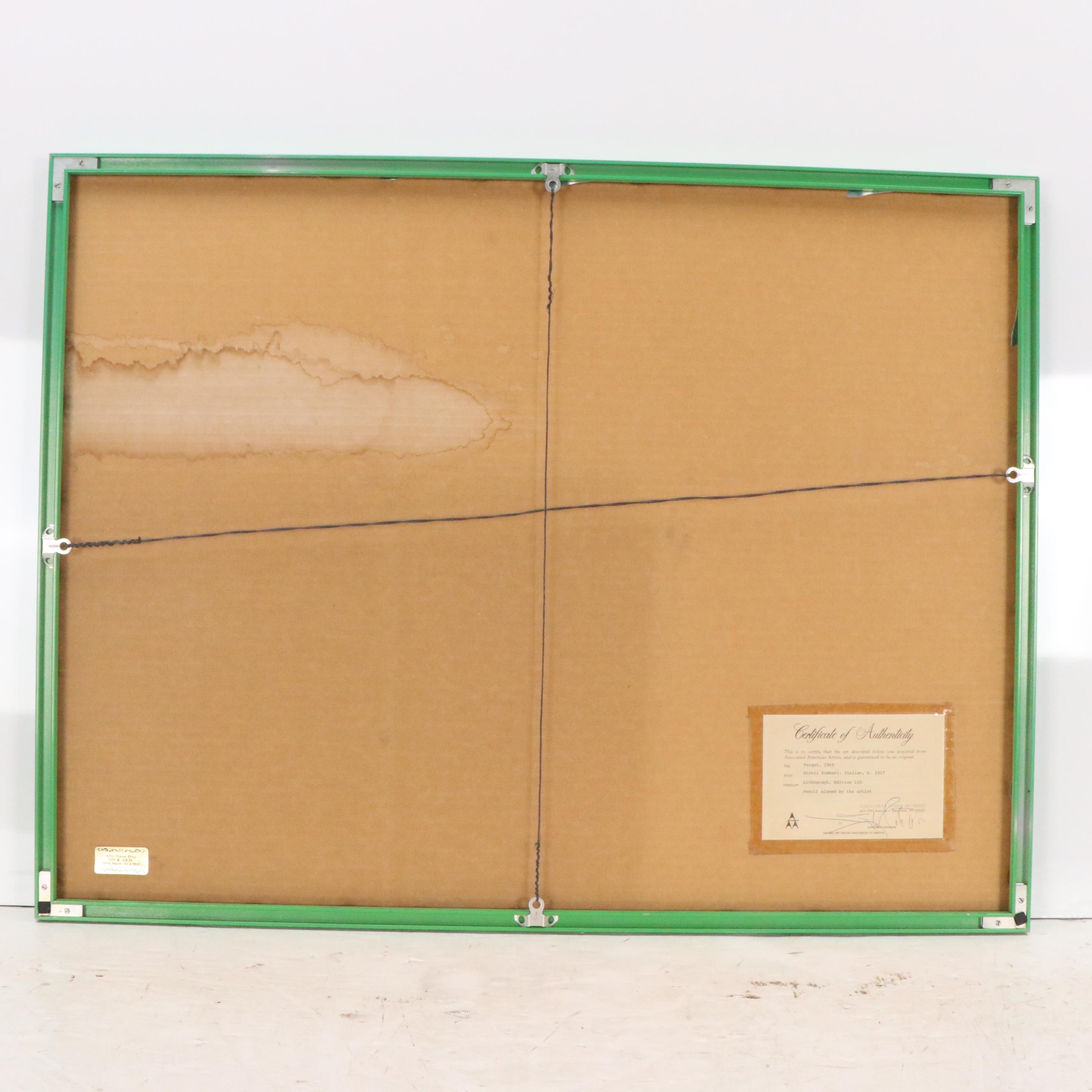 Nicoli Simbari Lithograph "Target," 1969