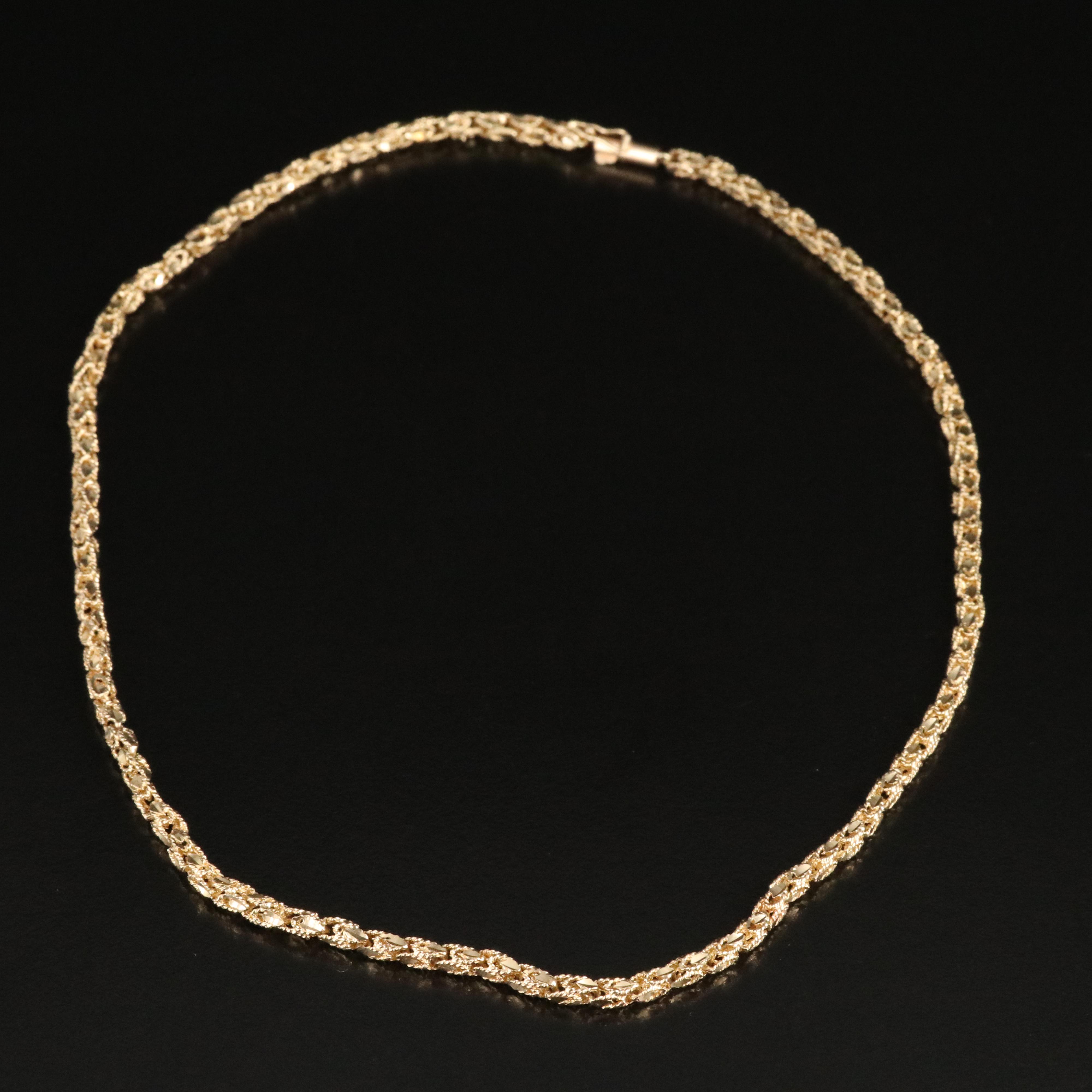 14K Sparkle Chain Necklace