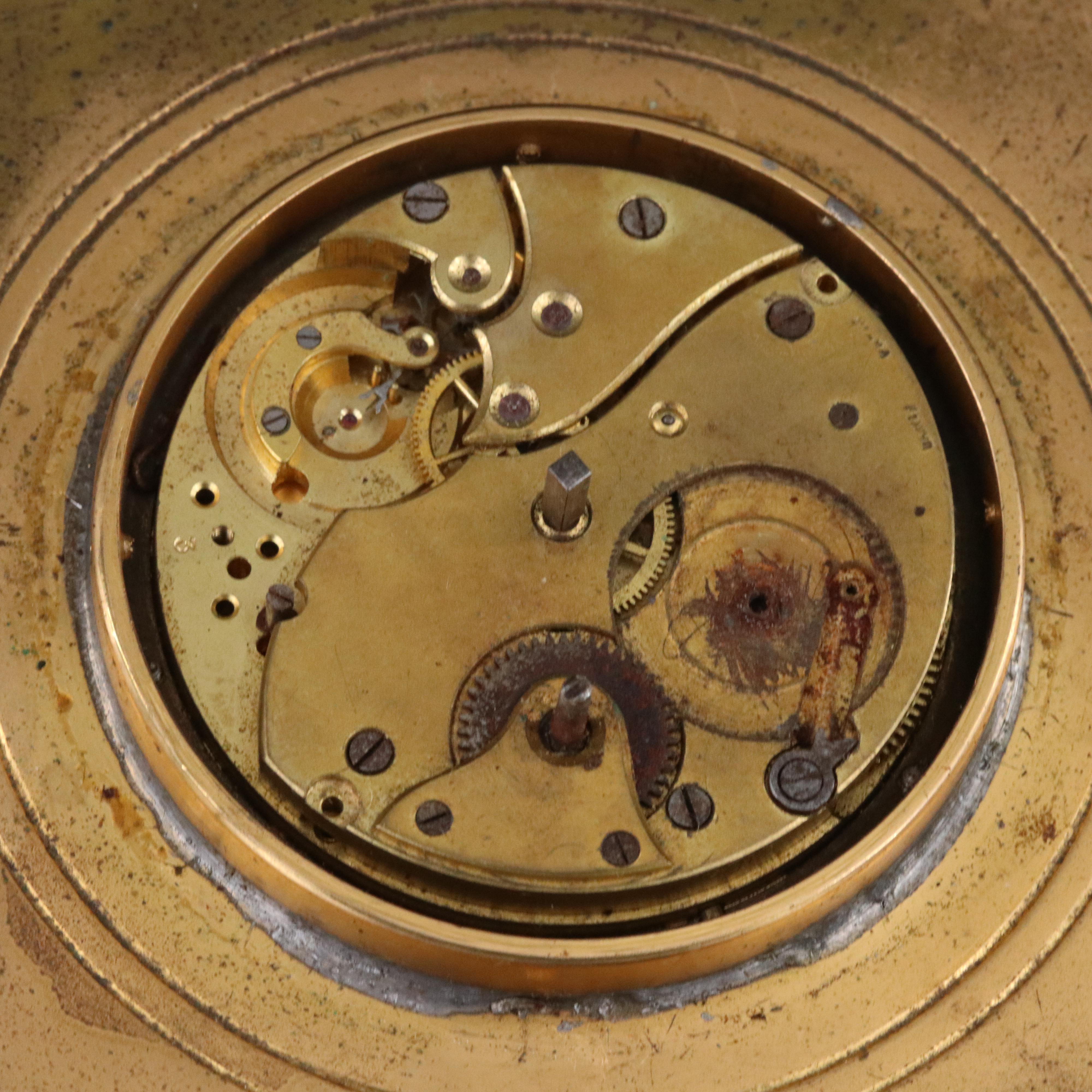 Antique Asprey & Co. 8 Day Desk Clock