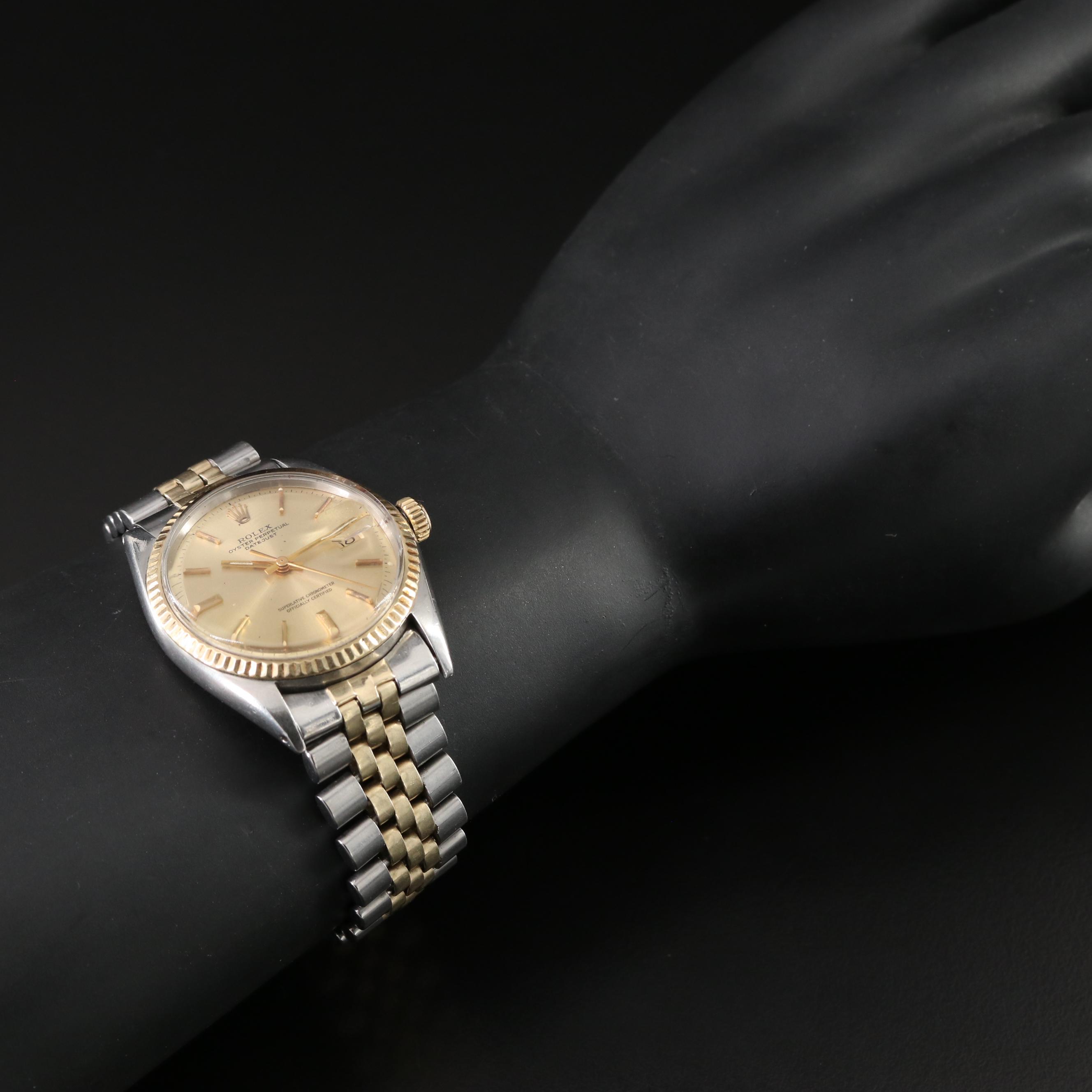 1970 Rolex Pie Pan Dial Datejust Watch