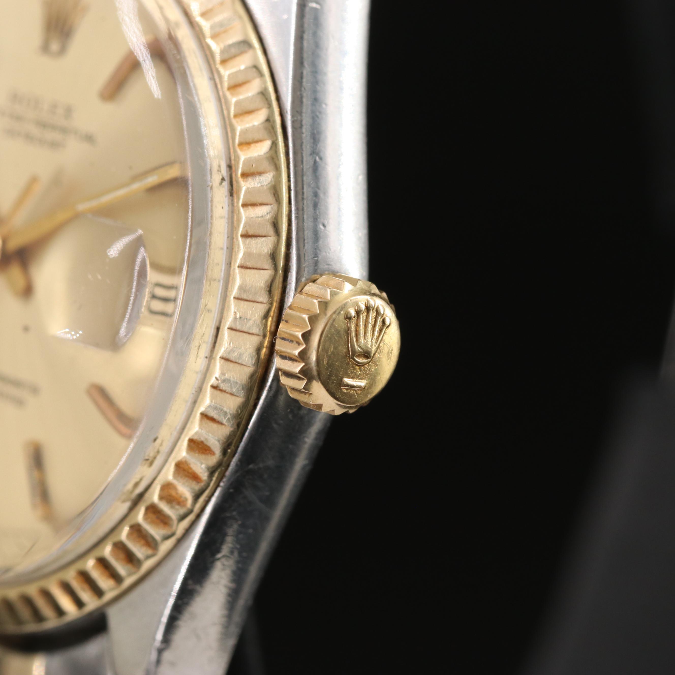 1970 Rolex Pie Pan Dial Datejust Watch