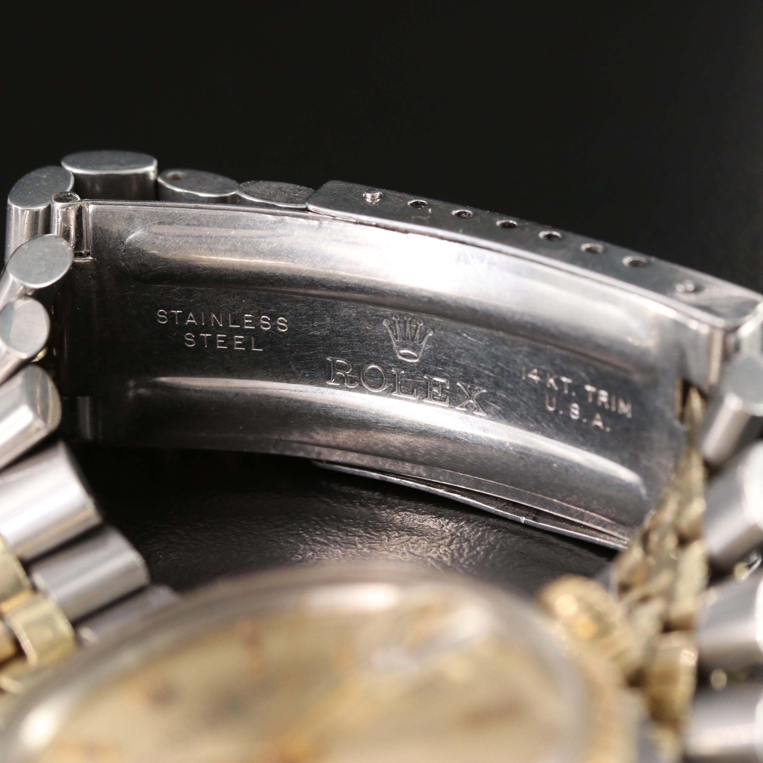 1970 Rolex Pie Pan Dial Datejust Watch