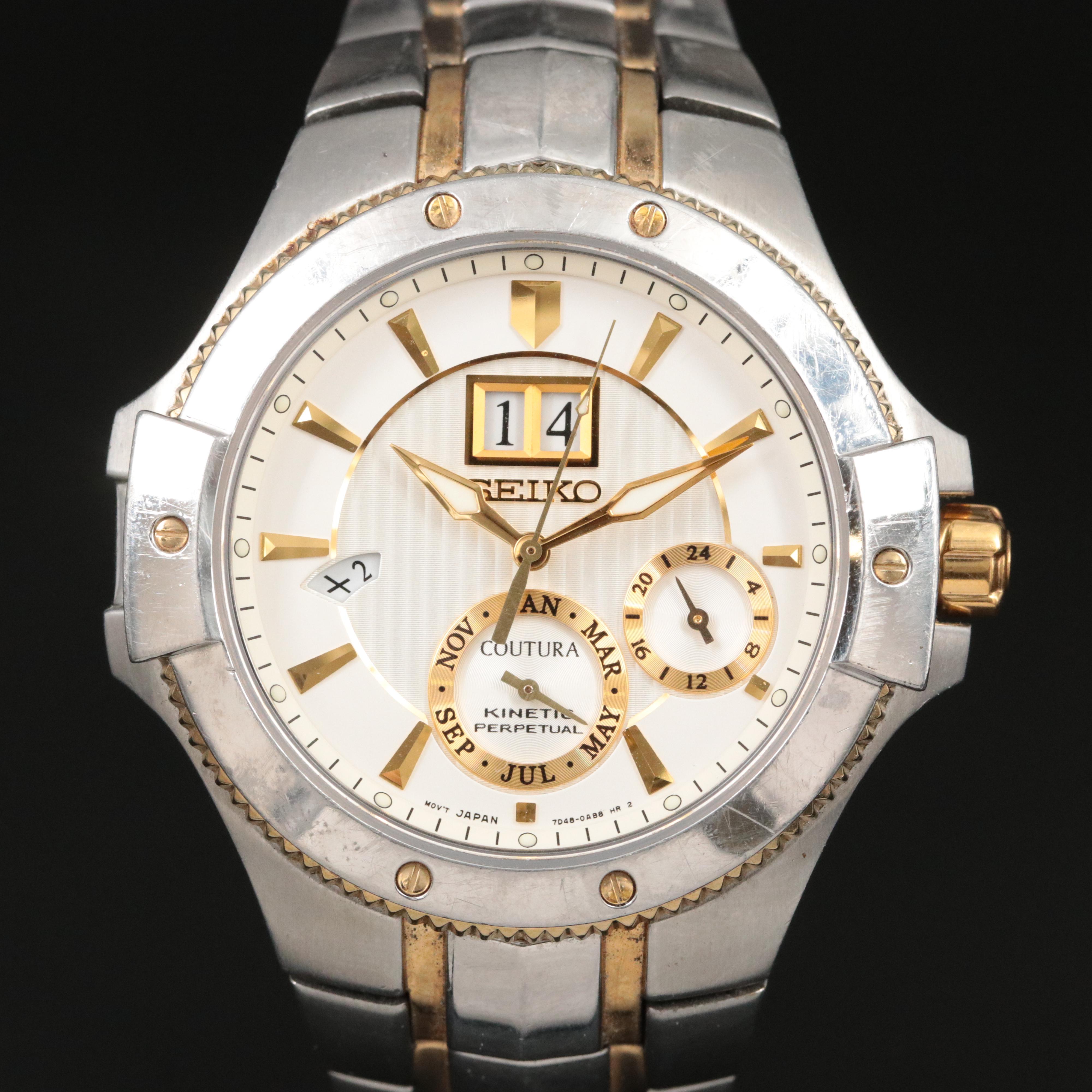 Seiko Coutura Kinetic Perpetual Quartz Watch