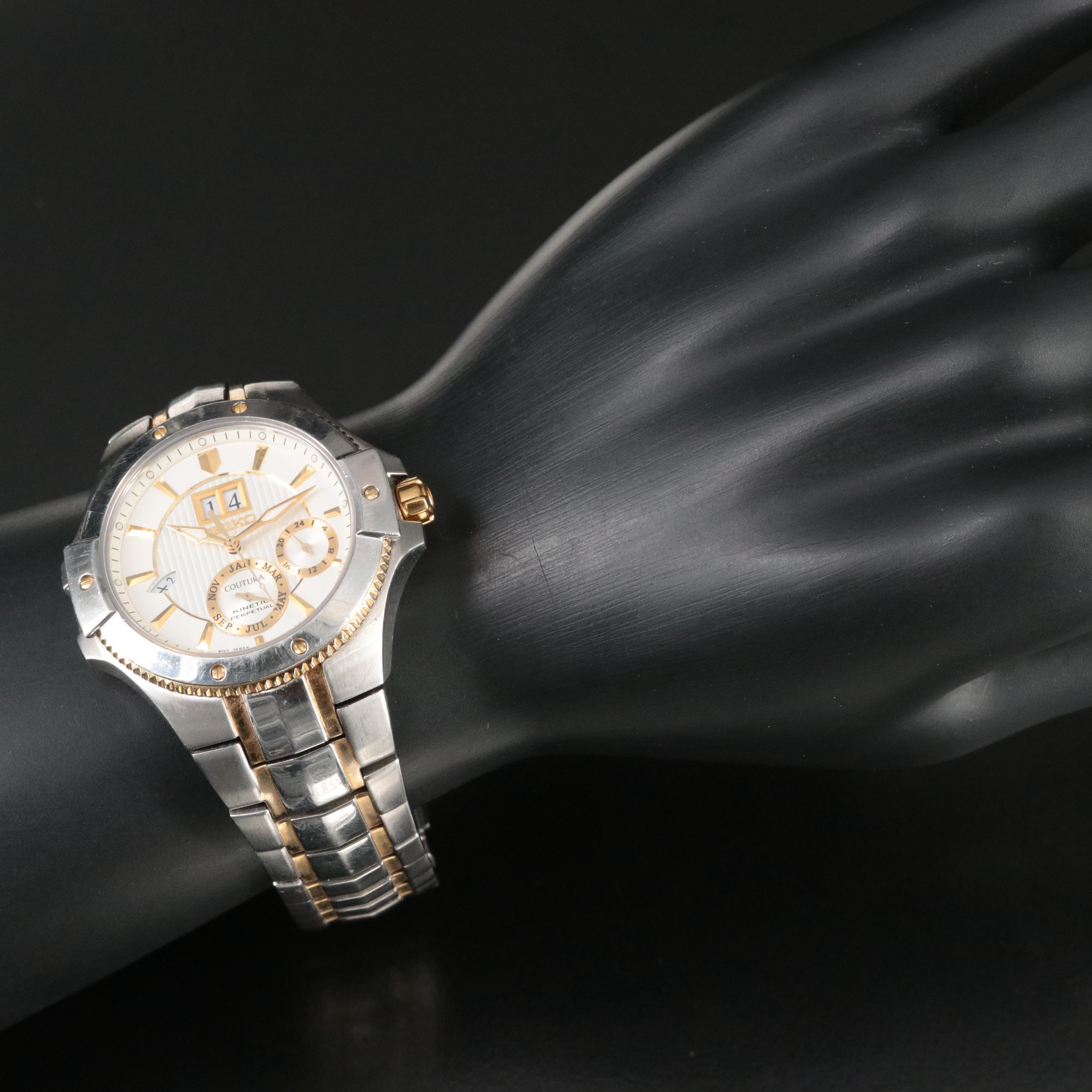Seiko Coutura Kinetic Perpetual Quartz Watch