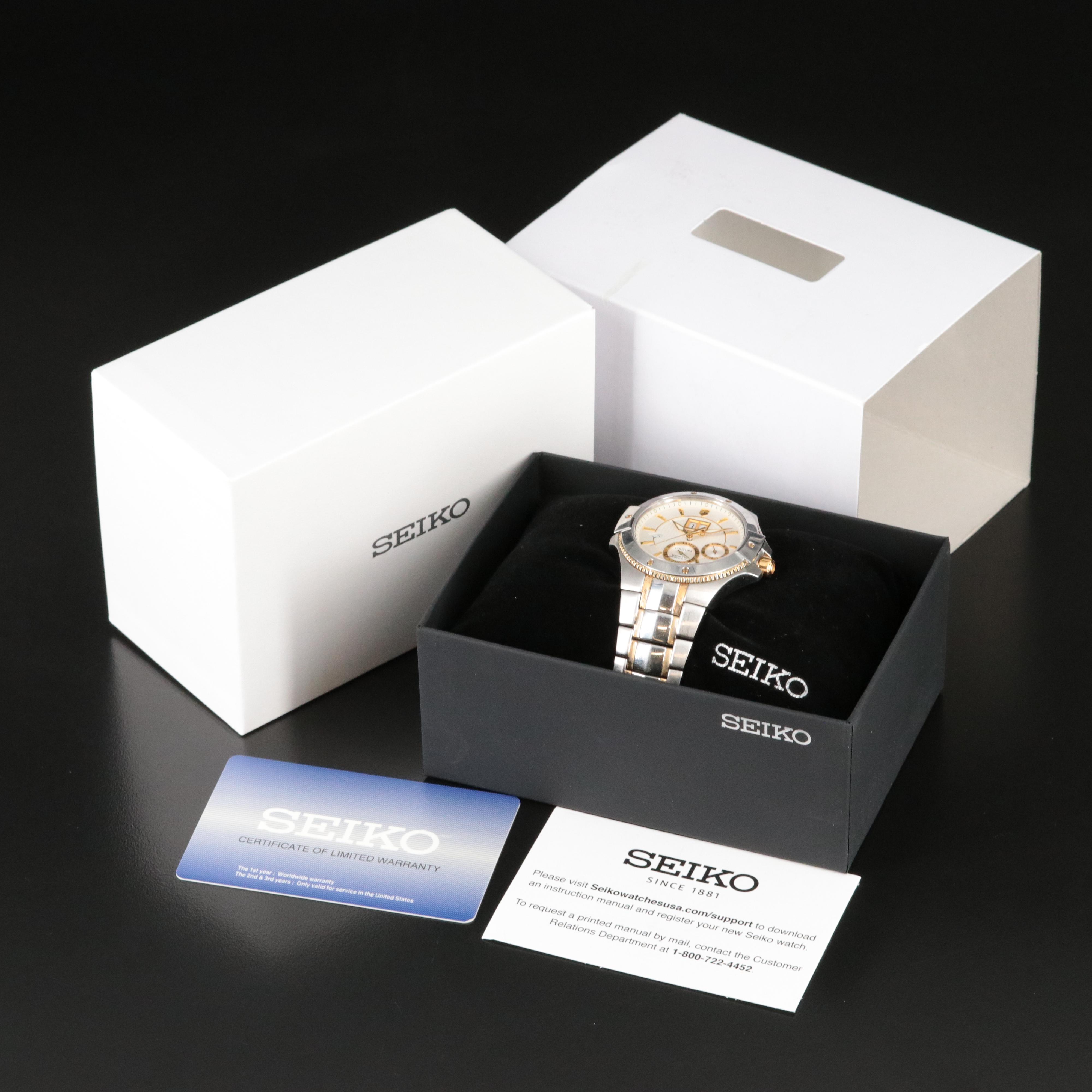 Seiko Coutura Kinetic Perpetual Quartz Watch