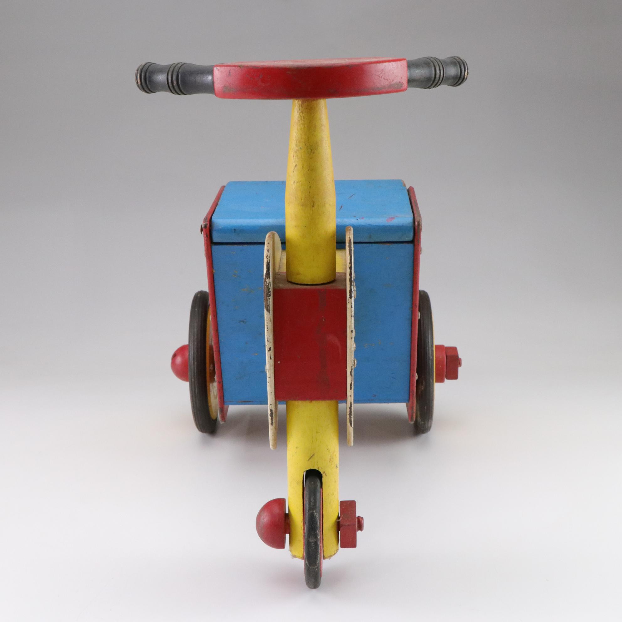 Playskool "Kiddy Car-Go" Painted Wood Tricycle