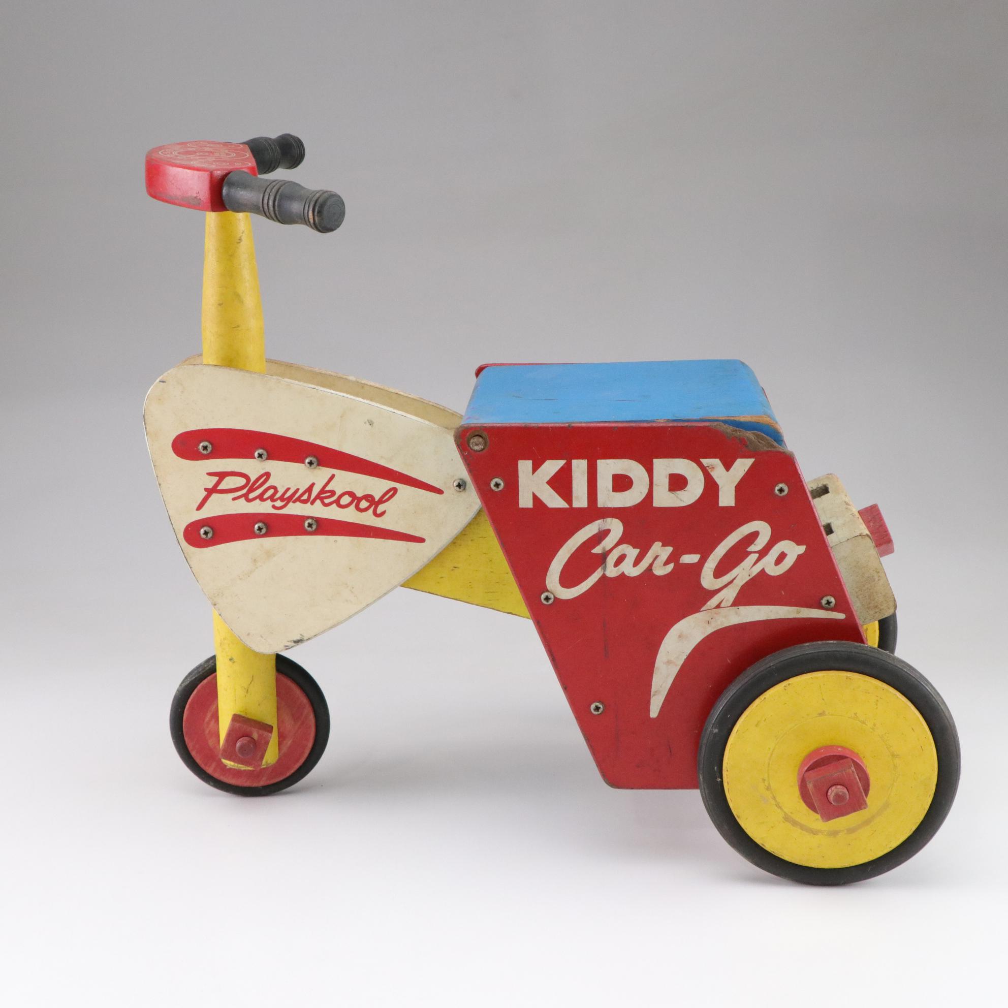 Playskool "Kiddy Car-Go" Painted Wood Tricycle