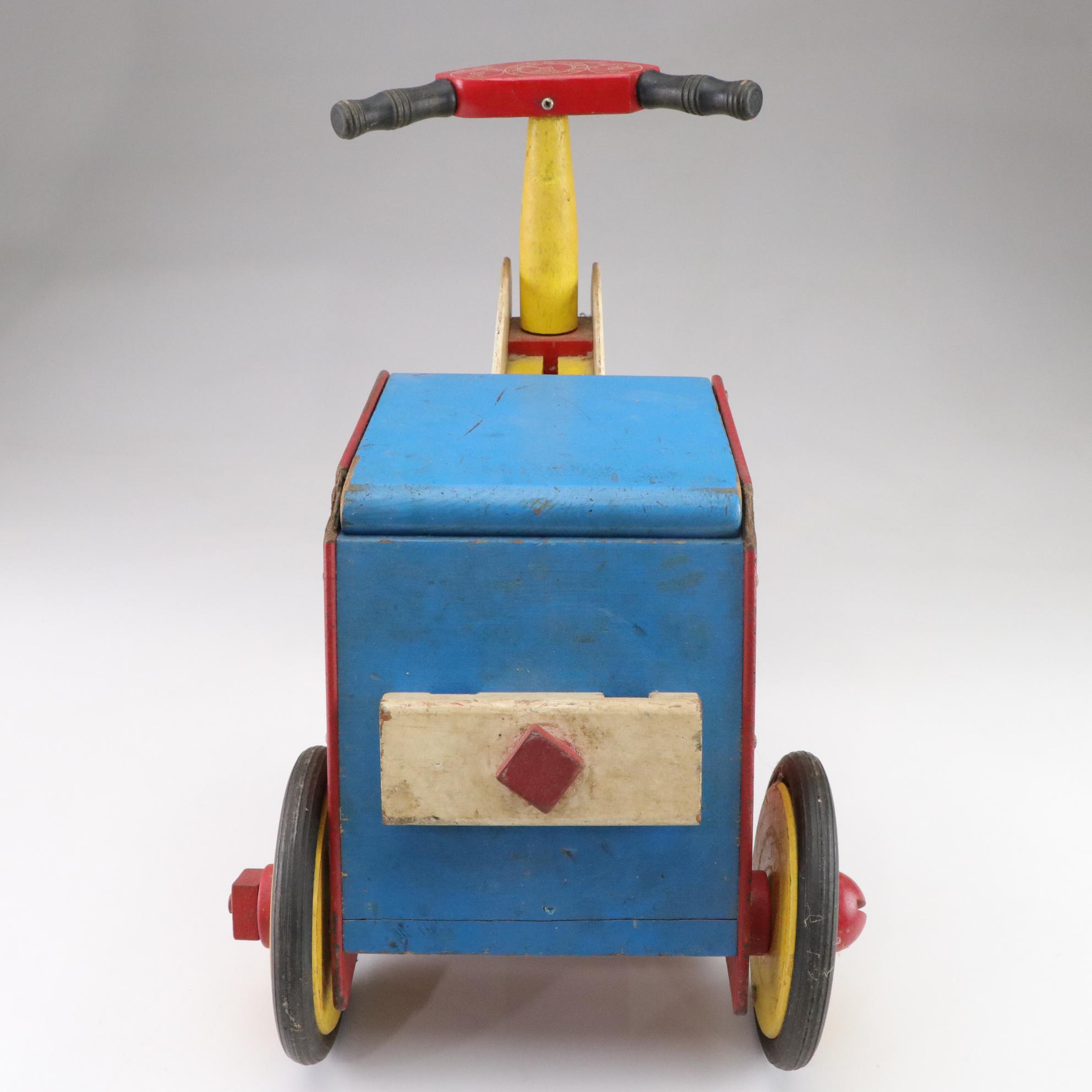Playskool "Kiddy Car-Go" Painted Wood Tricycle