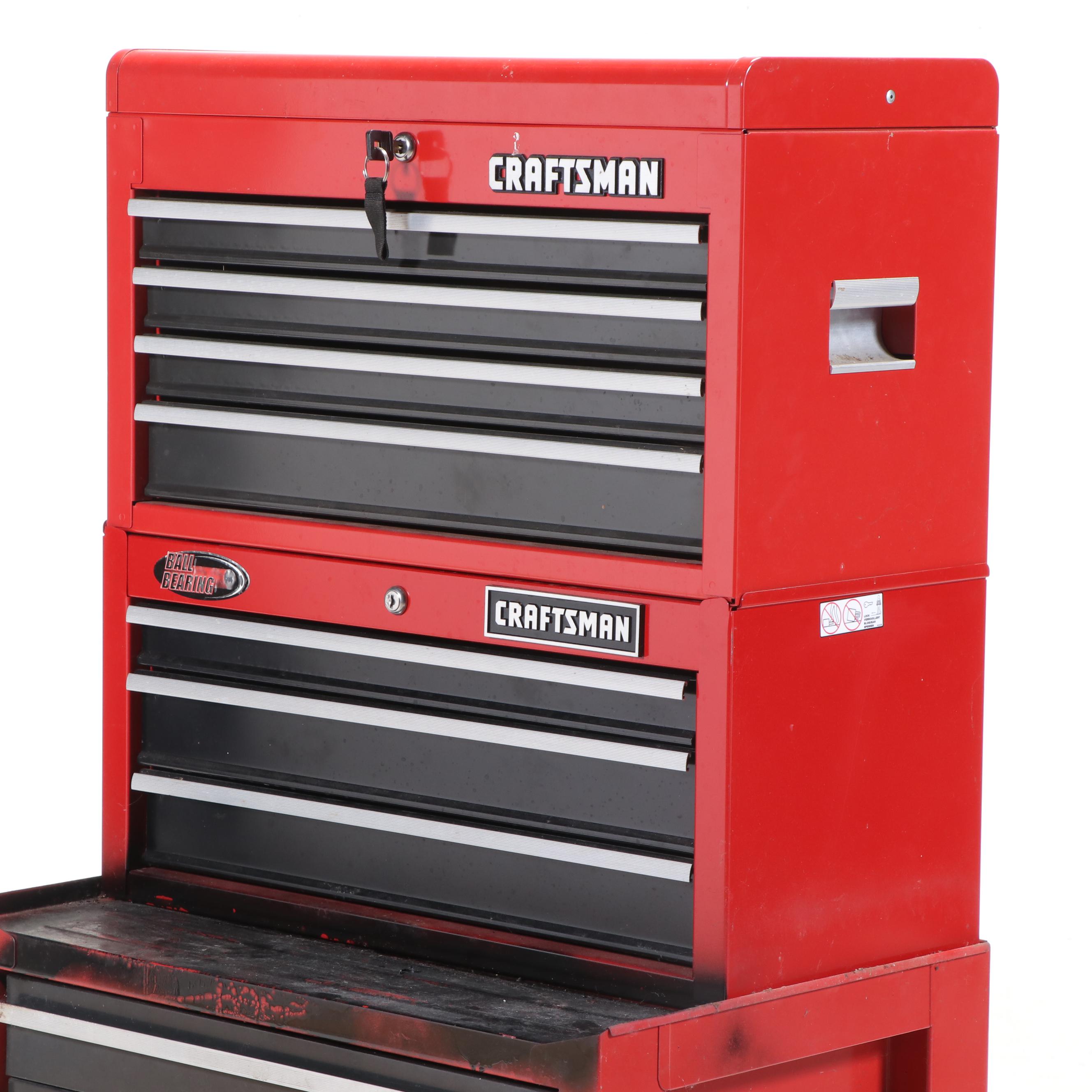 Craftsman Rolling Tool Cabinet with Screwdrivers, Clamps and More Tools