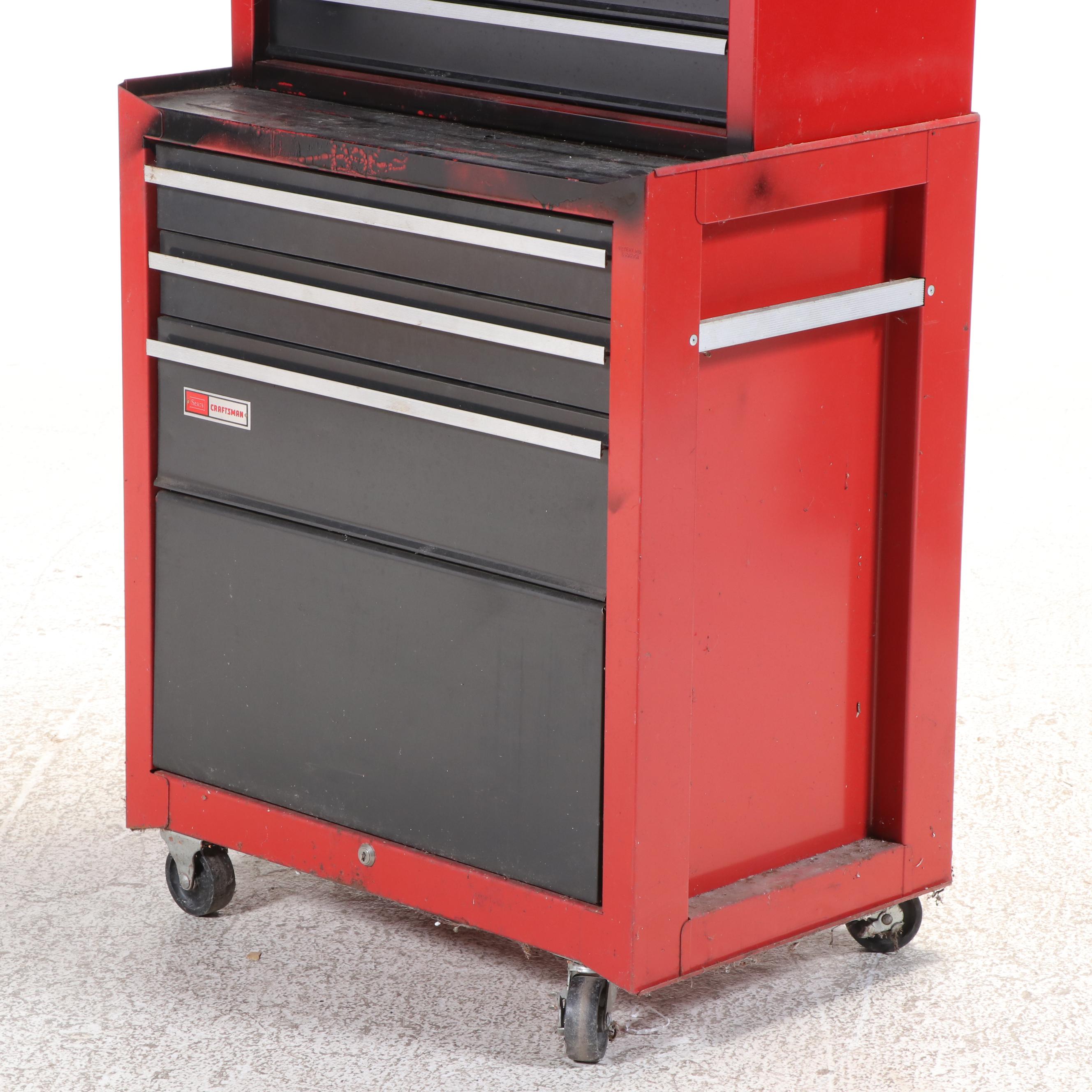 Craftsman Rolling Tool Cabinet with Screwdrivers, Clamps and More Tools