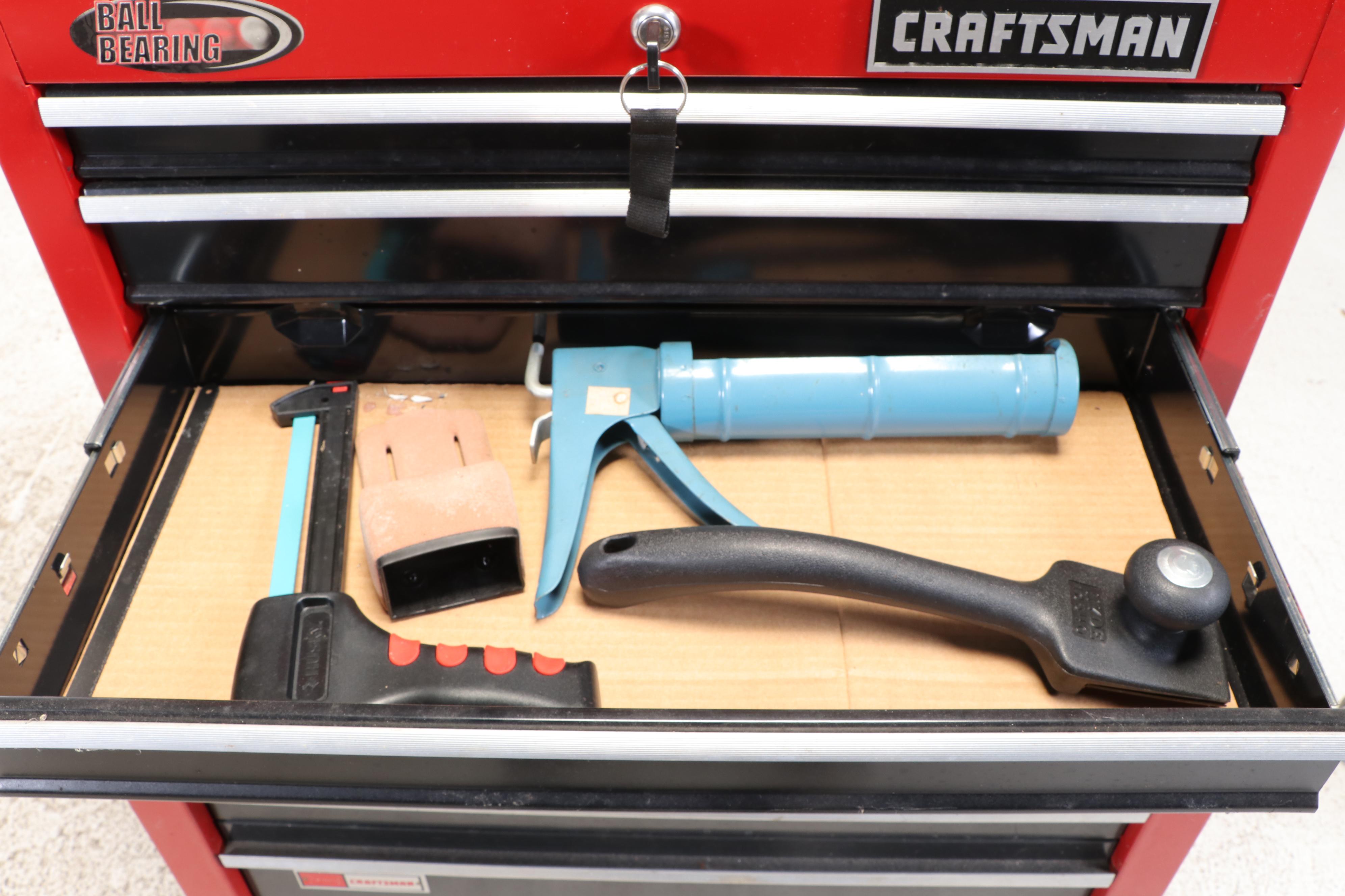 Craftsman Rolling Tool Cabinet with Screwdrivers, Clamps and More Tools