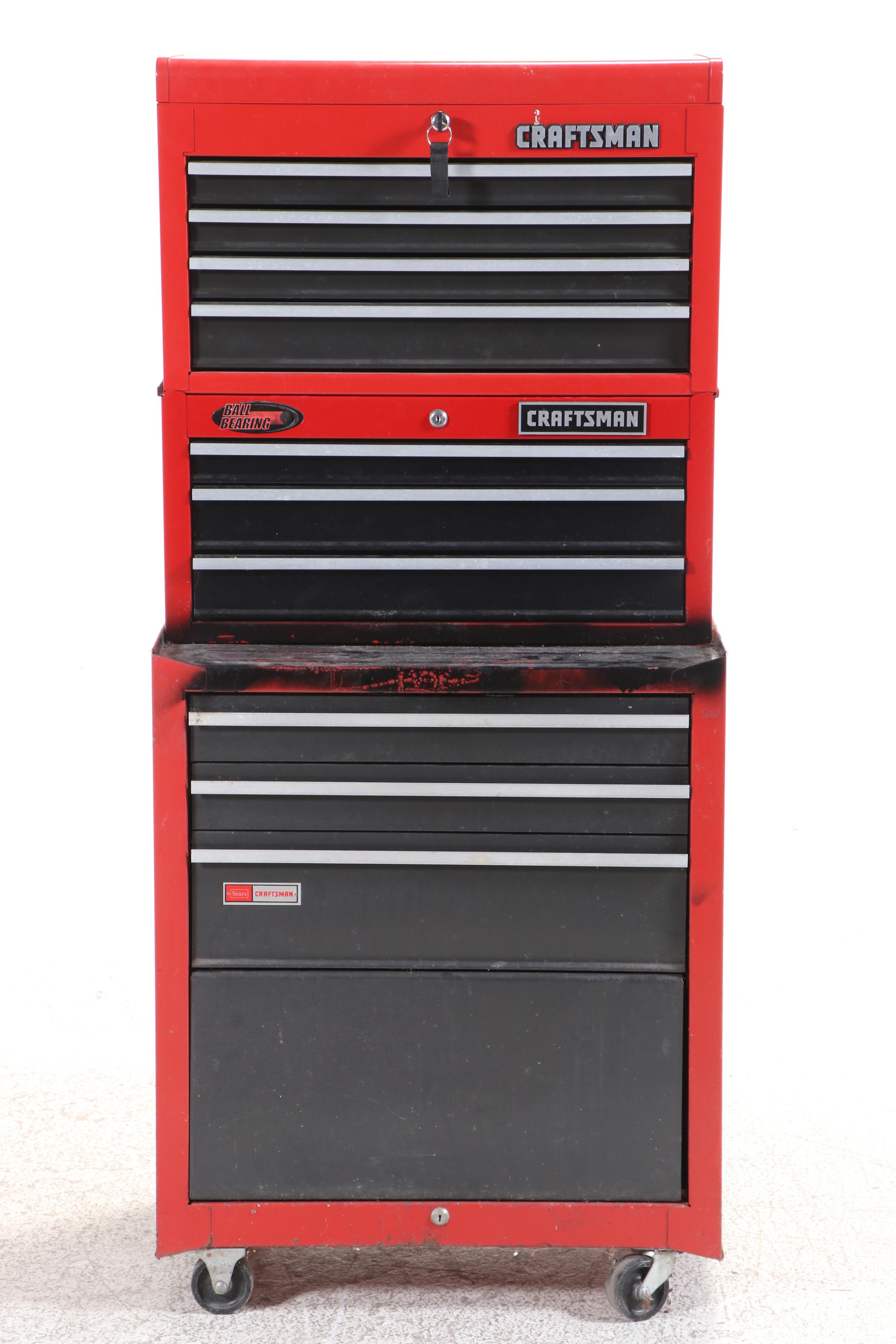 Craftsman Rolling Tool Cabinet with Screwdrivers, Clamps and More Tools