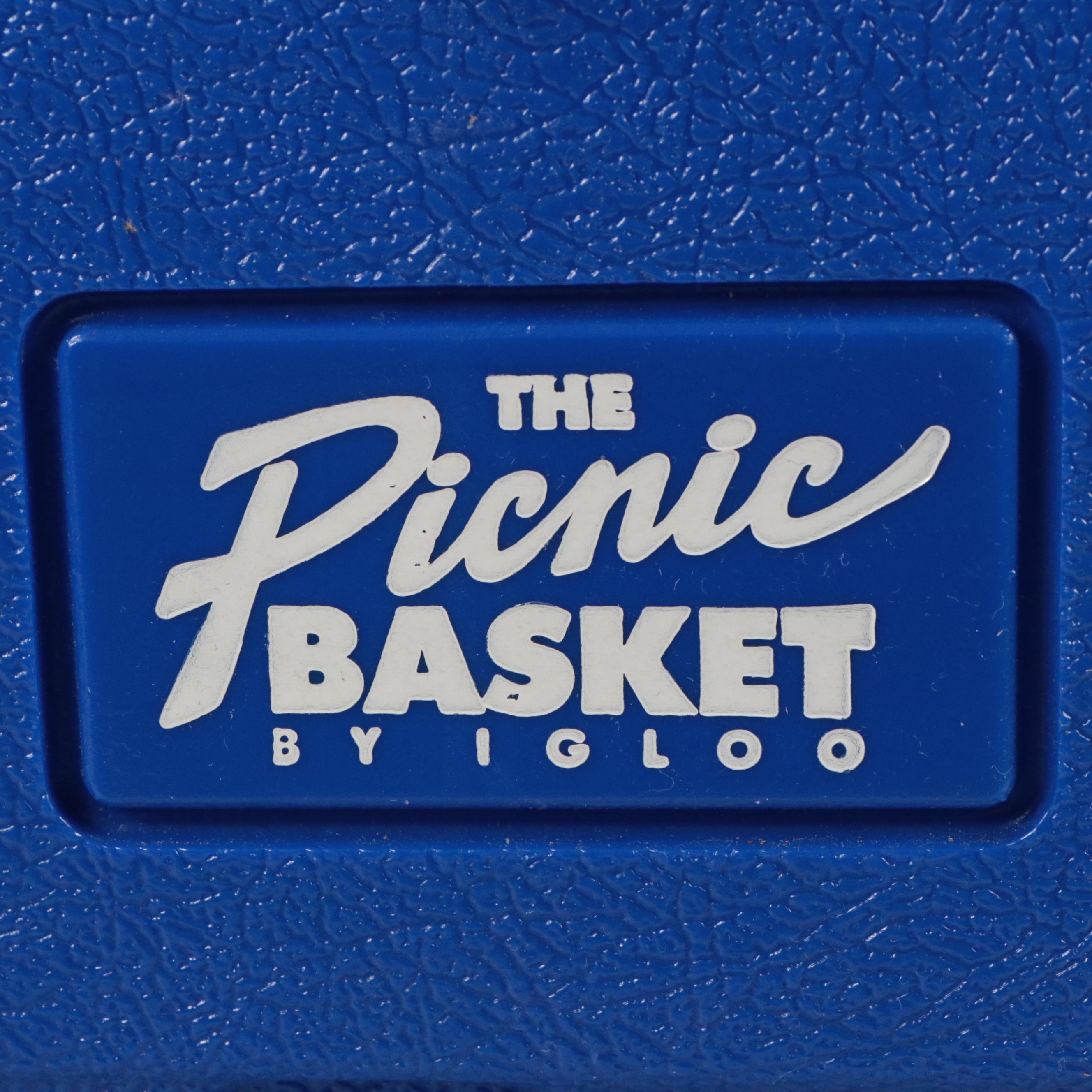 Procter & Gamble Wicker Picnic Basket and Igloo Cooler