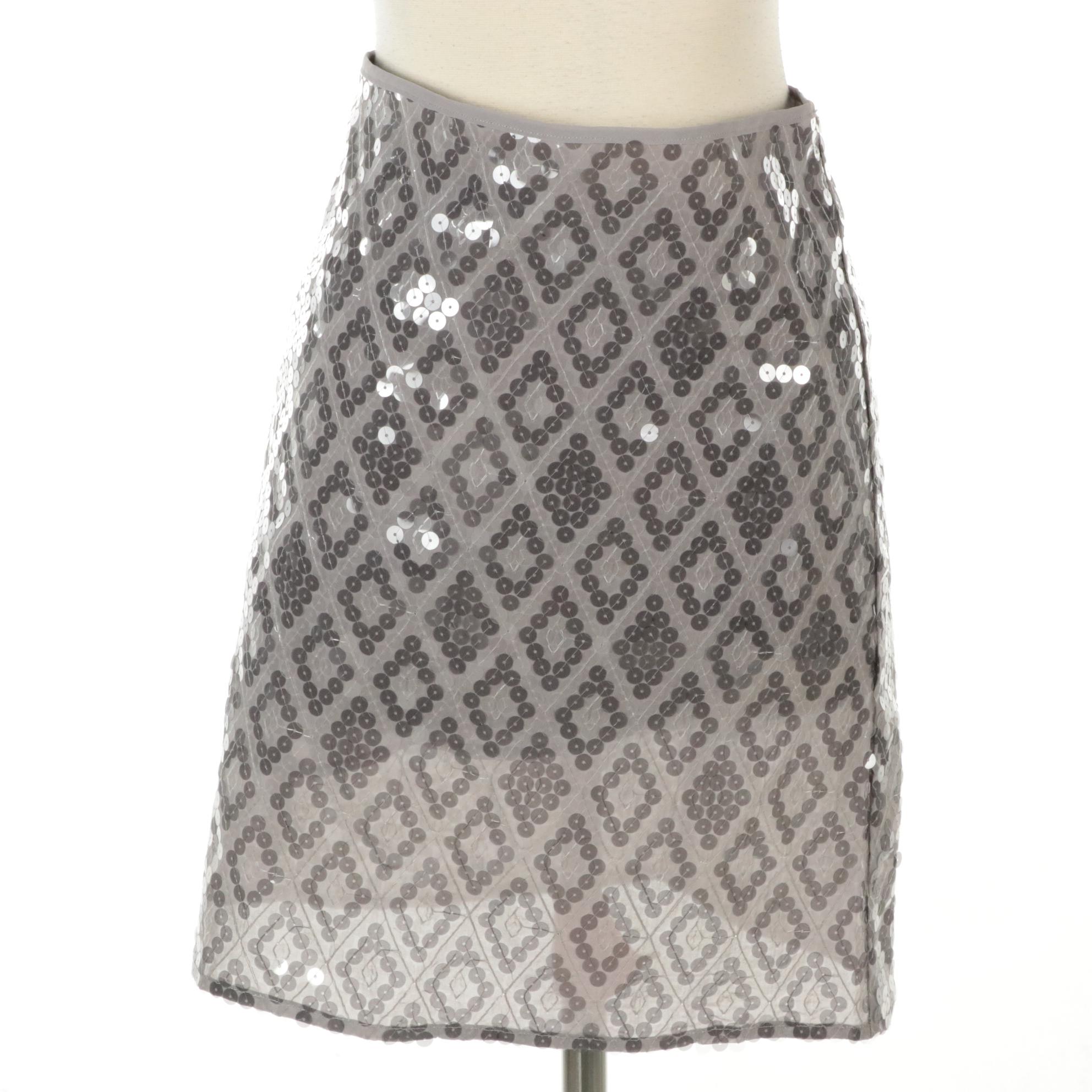 Ann Taylor Sequin Skirt with Tag and Dressbarn Glitter Evening Jacket