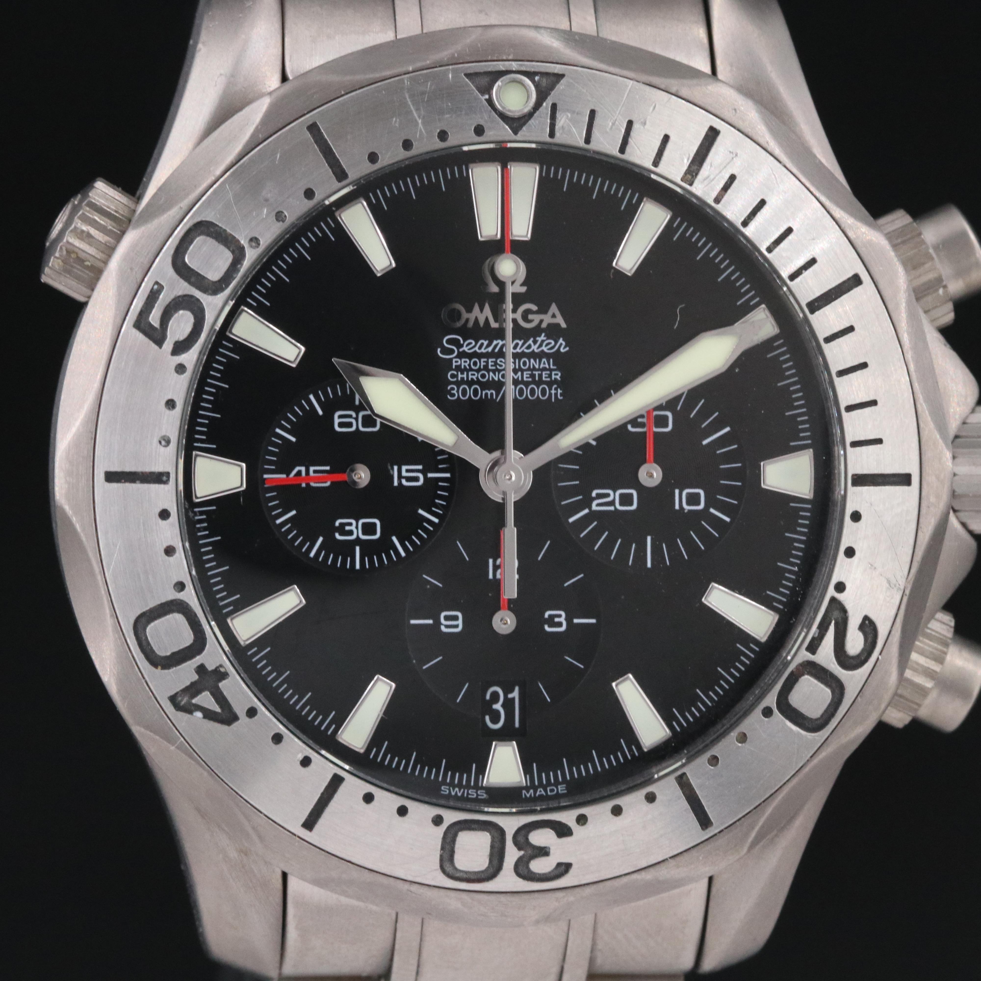 2006 Omega Seamaster Chrono Diver Titanium Watch