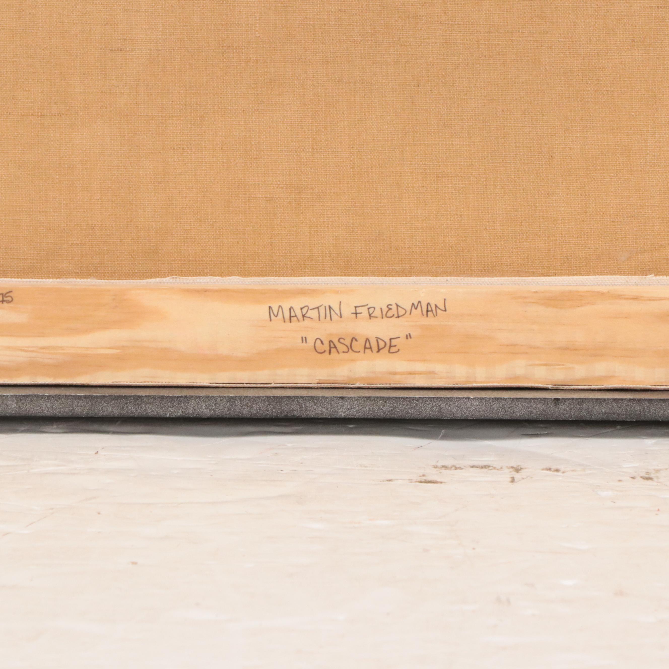 Martin Friedman Abstract Oil Painting "Cascade"