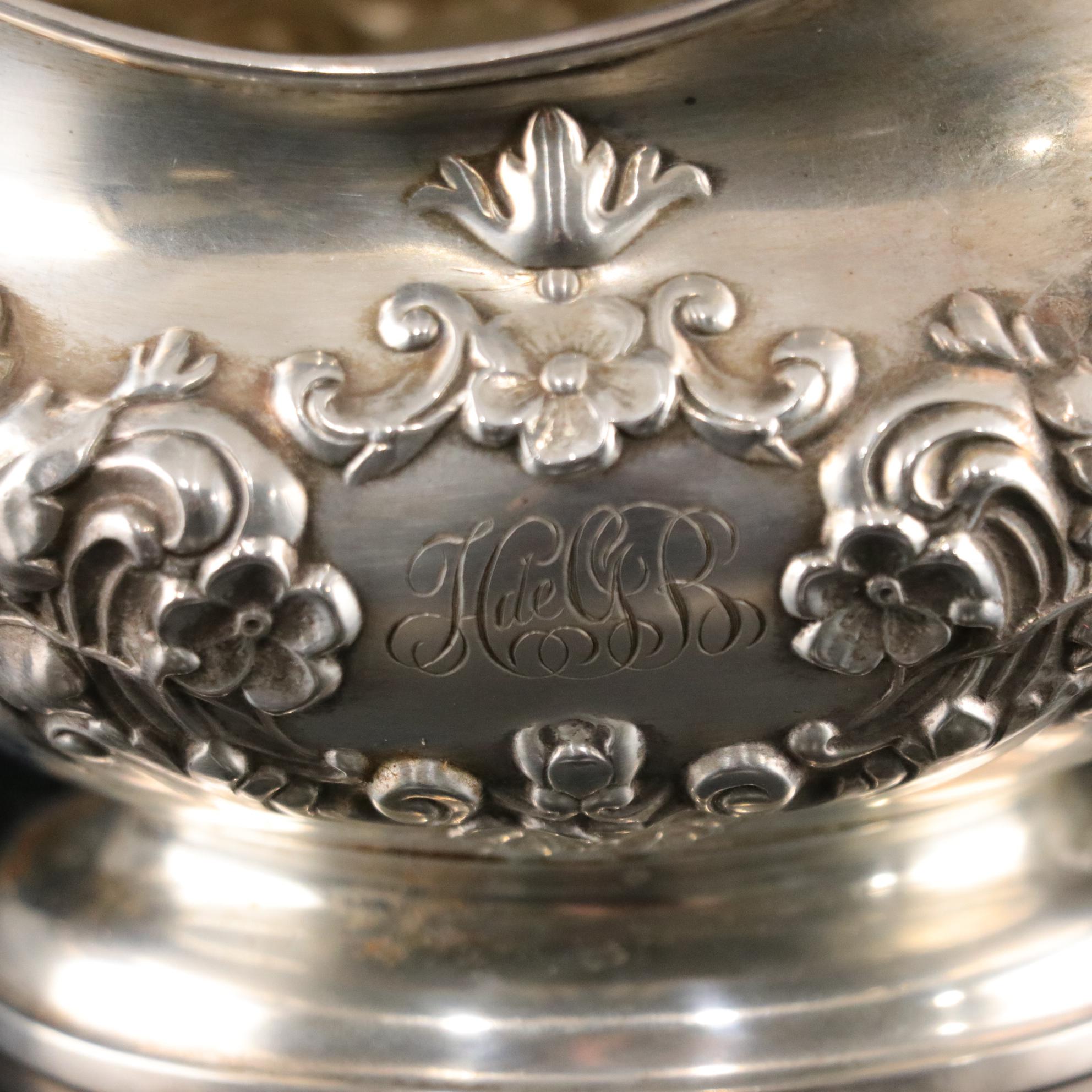 Gorham Sterling Silver Repousse Creamer, Early 20th Century