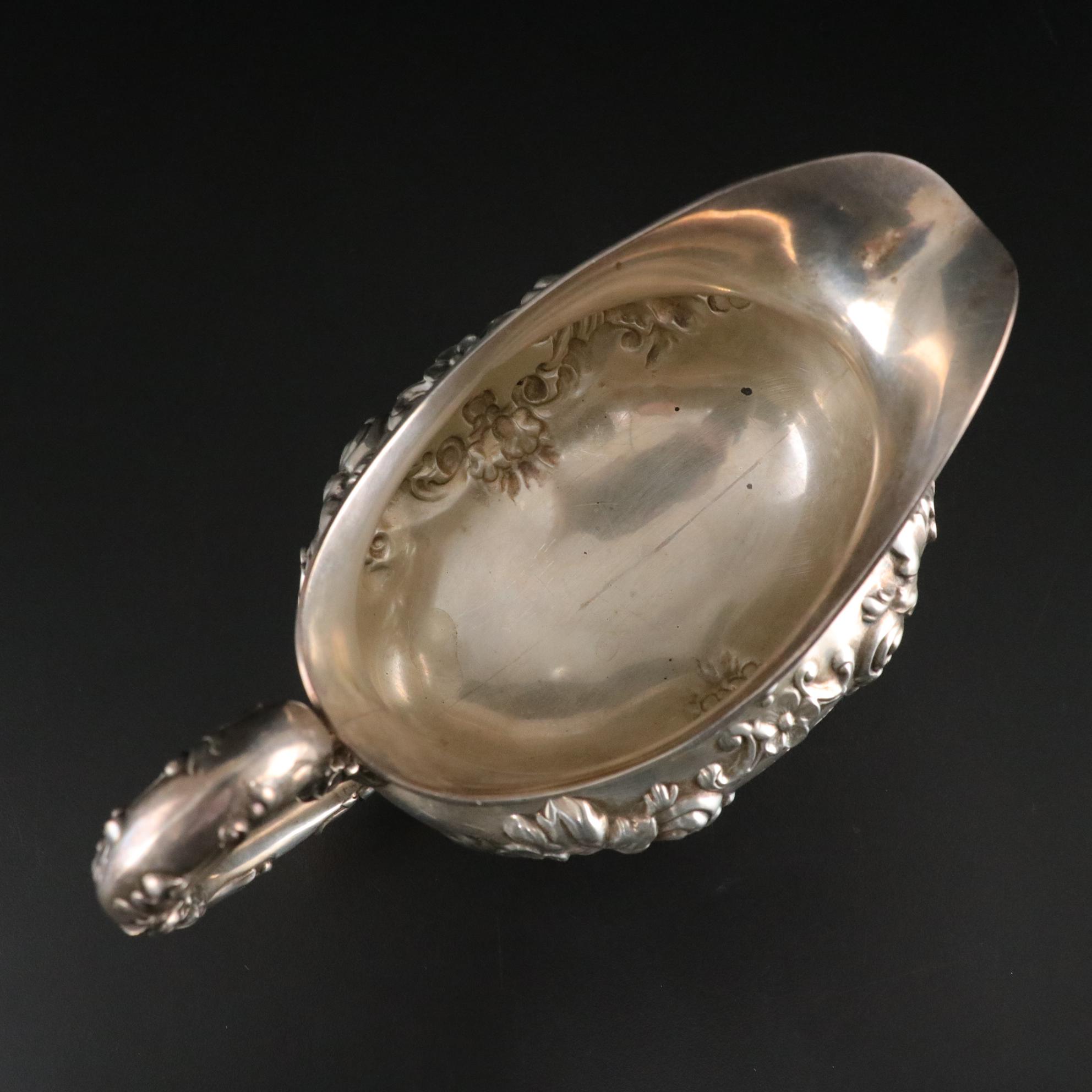 Gorham Sterling Silver Repousse Creamer, Early 20th Century