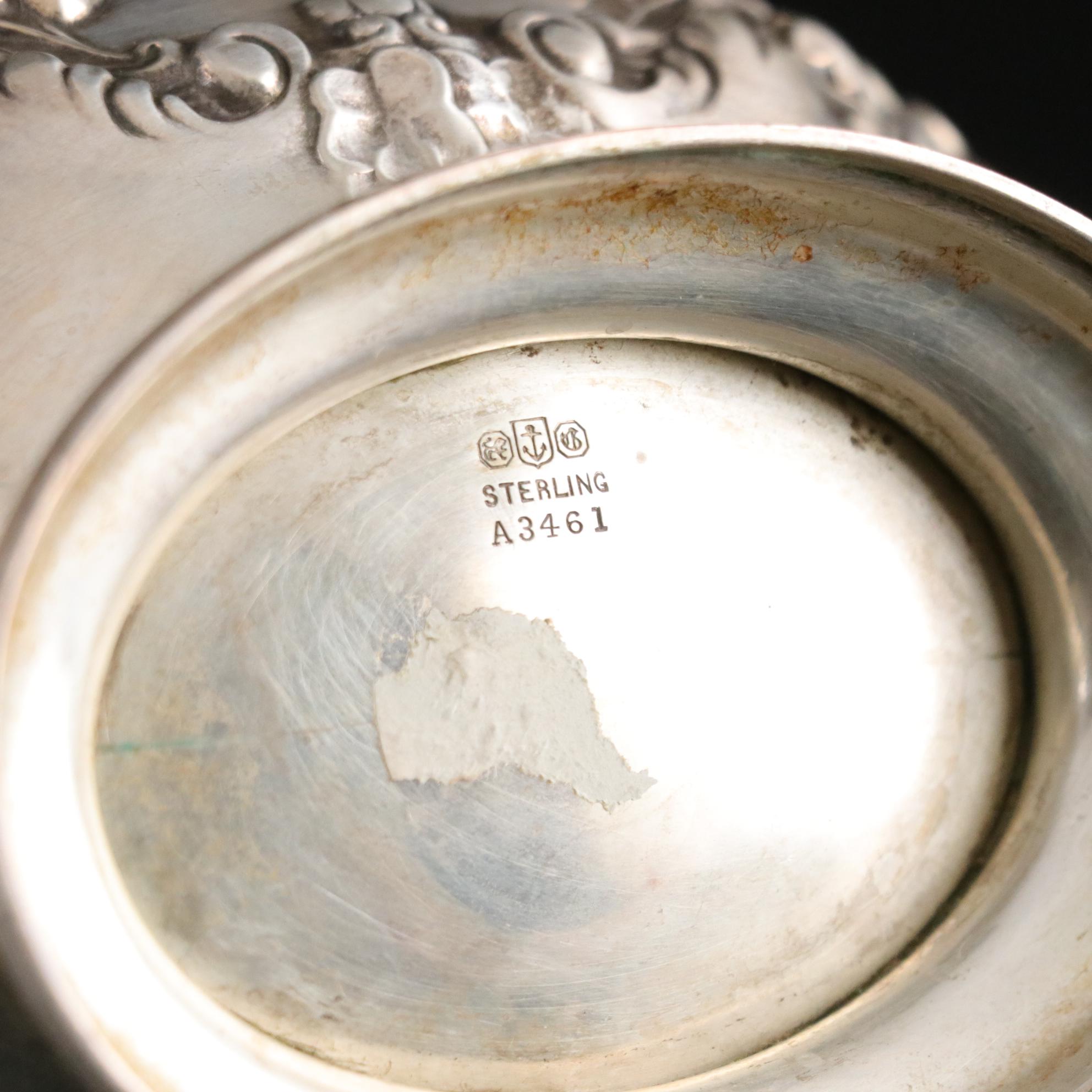 Gorham Sterling Silver Repousse Creamer, Early 20th Century