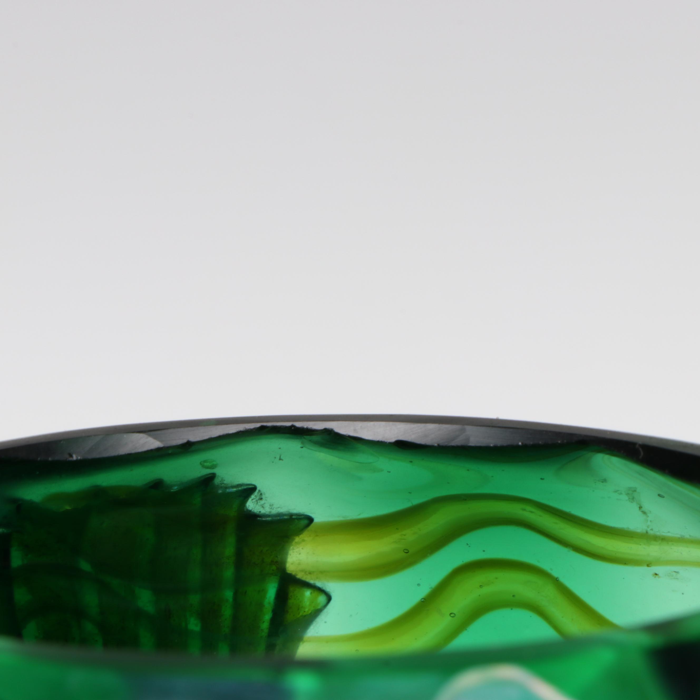 Rindskopf "Pulled Feather" and Kralik "Claw" Iridescent Art Glass Vases