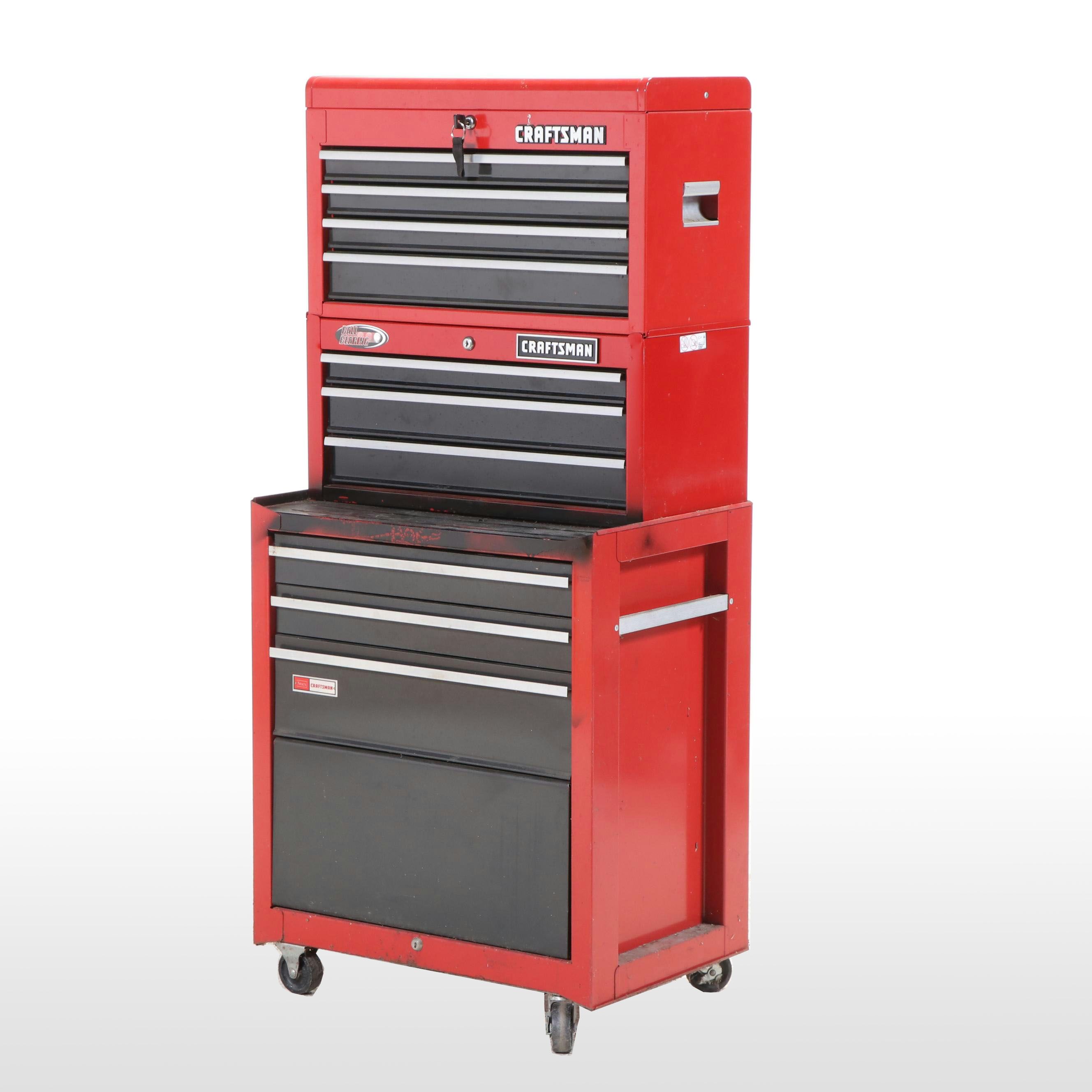 Craftsman Rolling Tool Cabinet with Screwdrivers, Clamps and More Tools