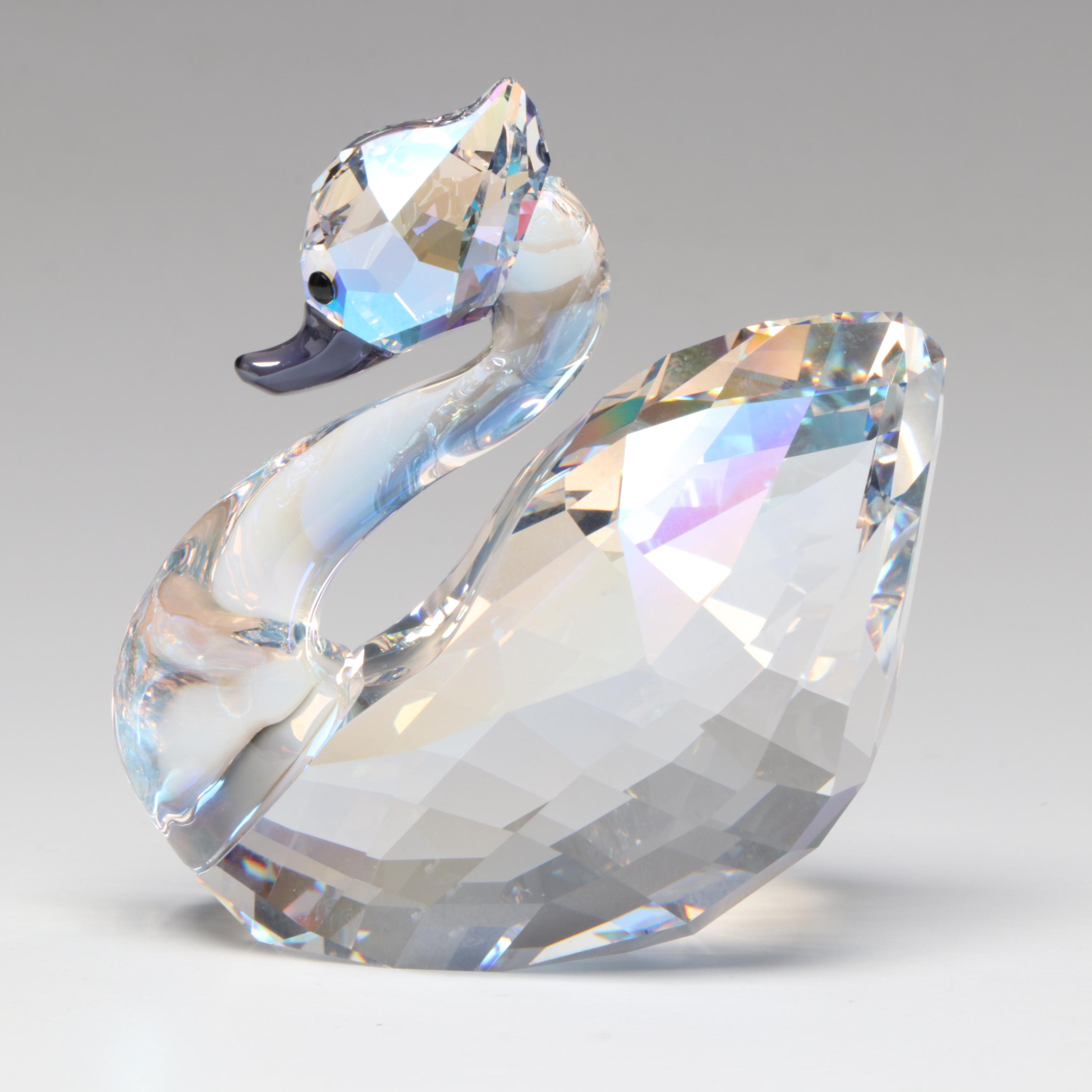 Swarovski "Audrey on Broadway" and "Romeo" Crystal Figurines