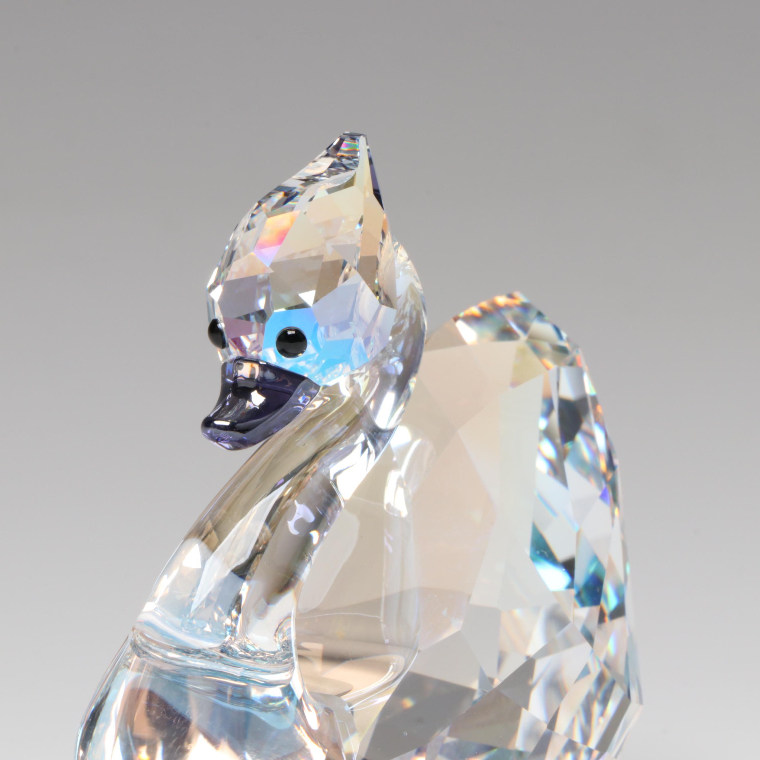 Swarovski "Audrey on Broadway" and "Romeo" Crystal Figurines