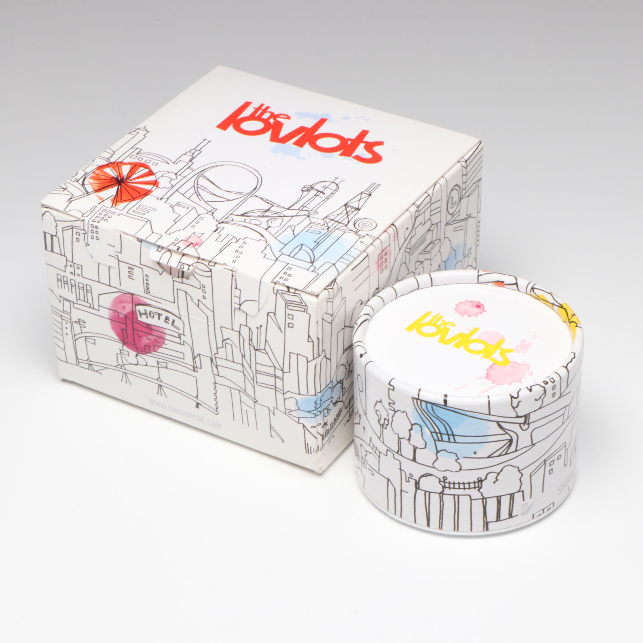 Swarovski "Audrey on Broadway" and "Romeo" Crystal Figurines