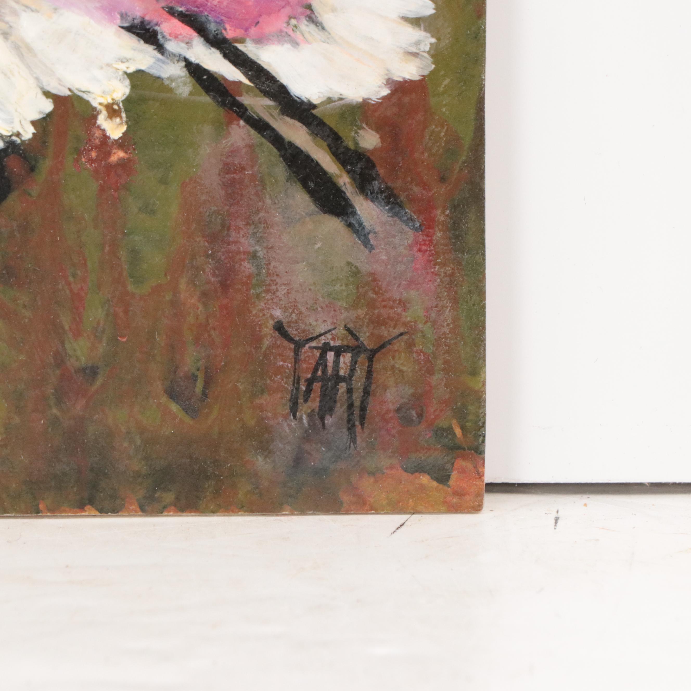 Yary Dluhos Oil Painting "Flight," 2022