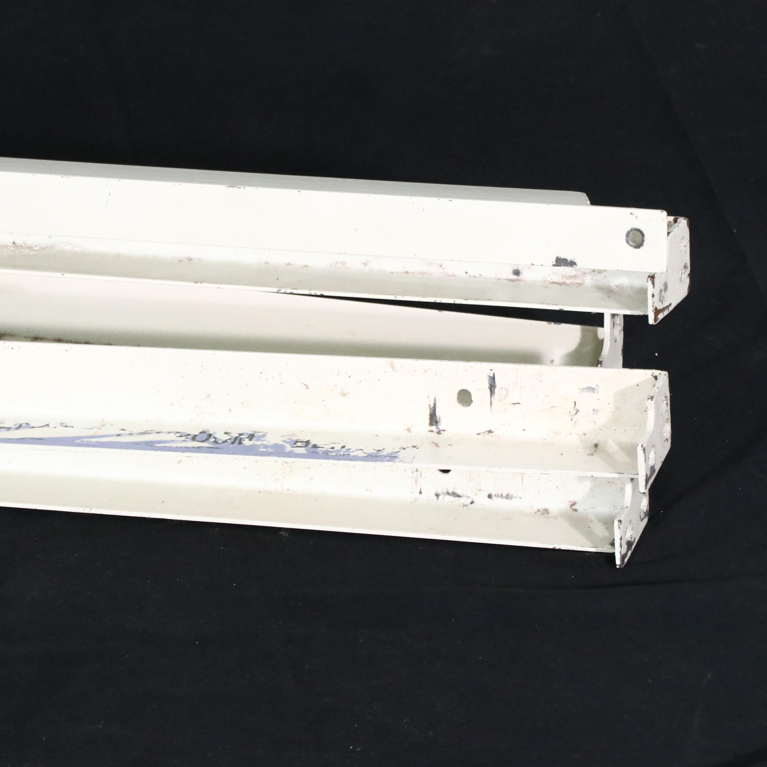 Pair of Pottery Barn Kids Victorian Style Painted Metal Bed Frames