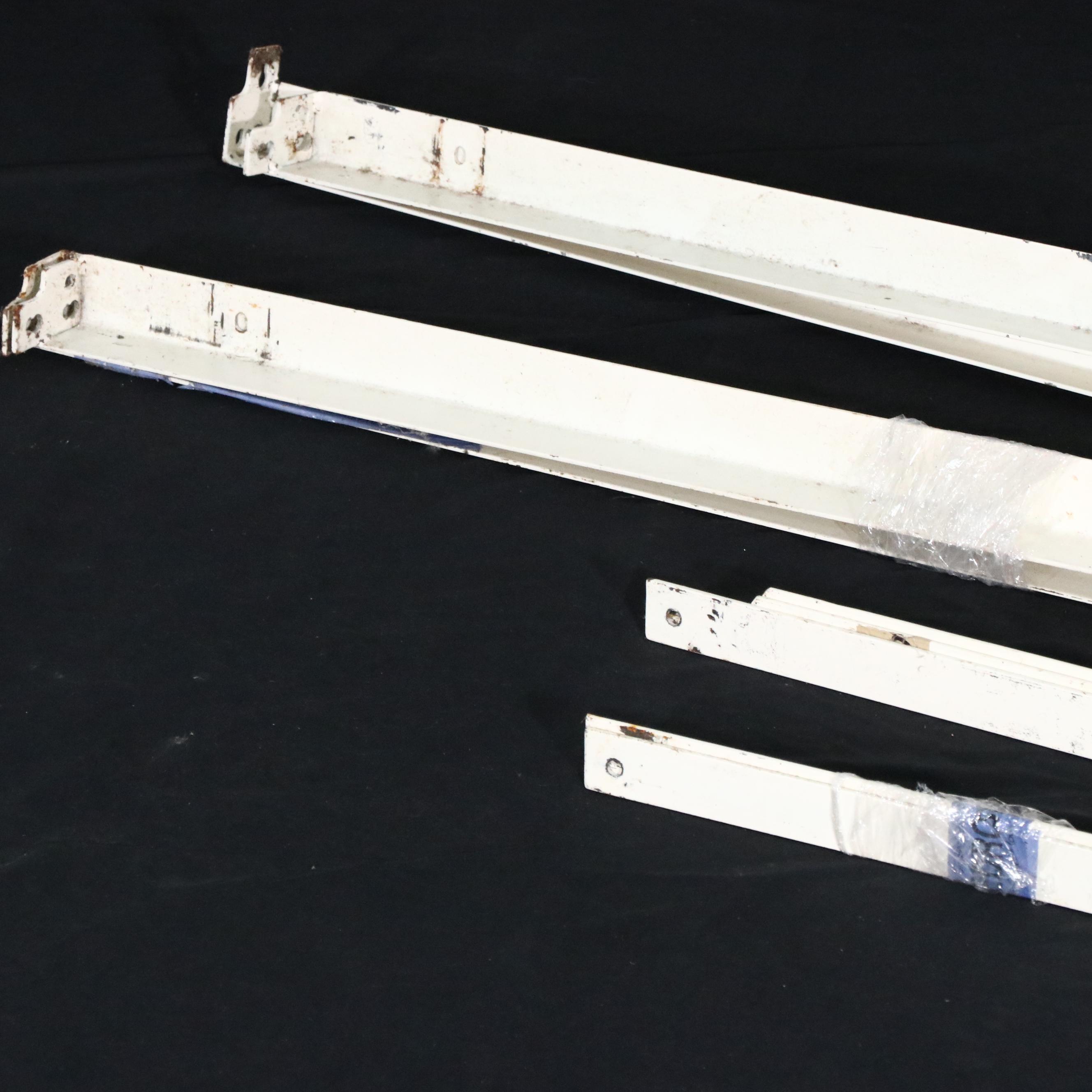 Pair of Pottery Barn Kids Victorian Style Painted Metal Bed Frames