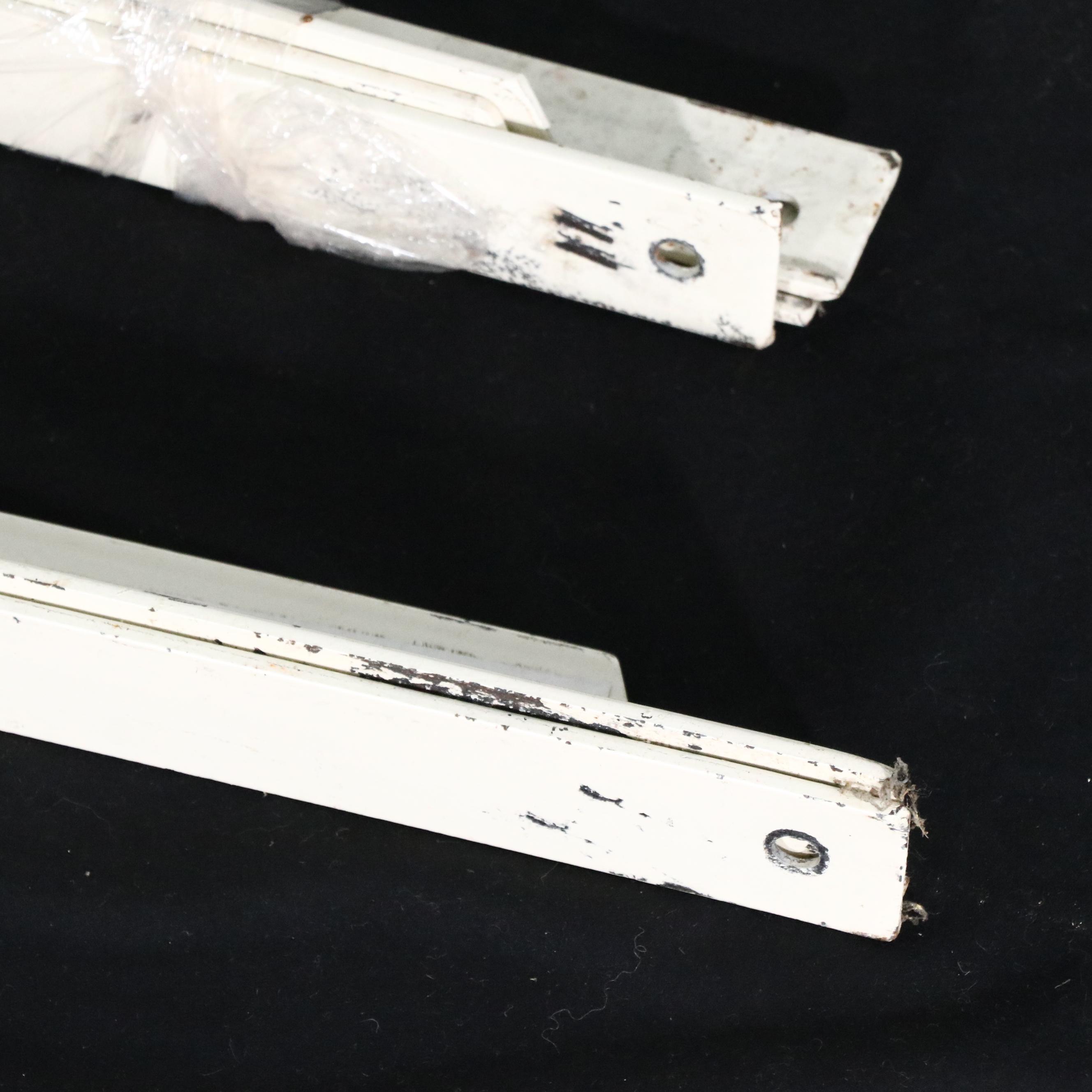 Pair of Pottery Barn Kids Victorian Style Painted Metal Bed Frames