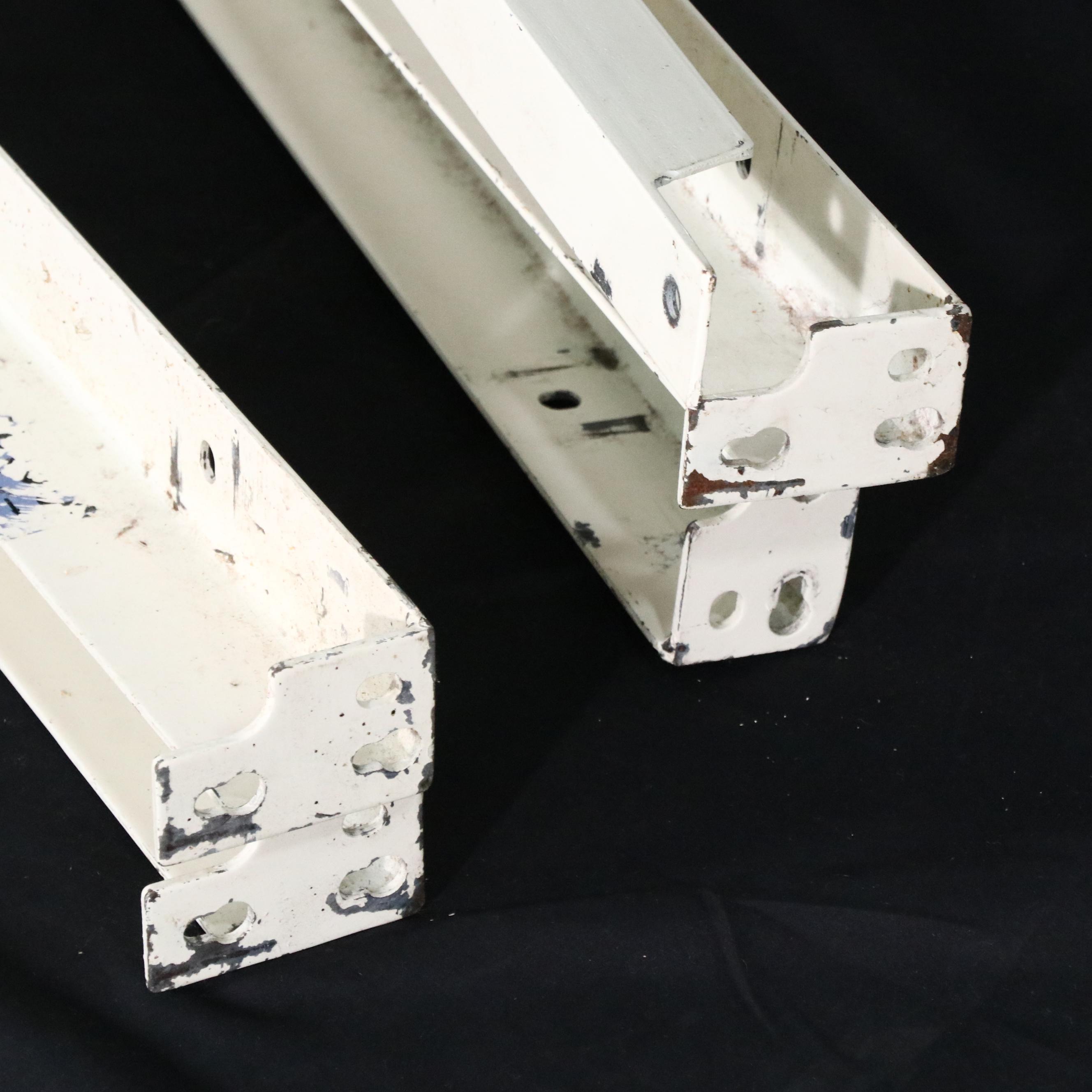 Pair of Pottery Barn Kids Victorian Style Painted Metal Bed Frames