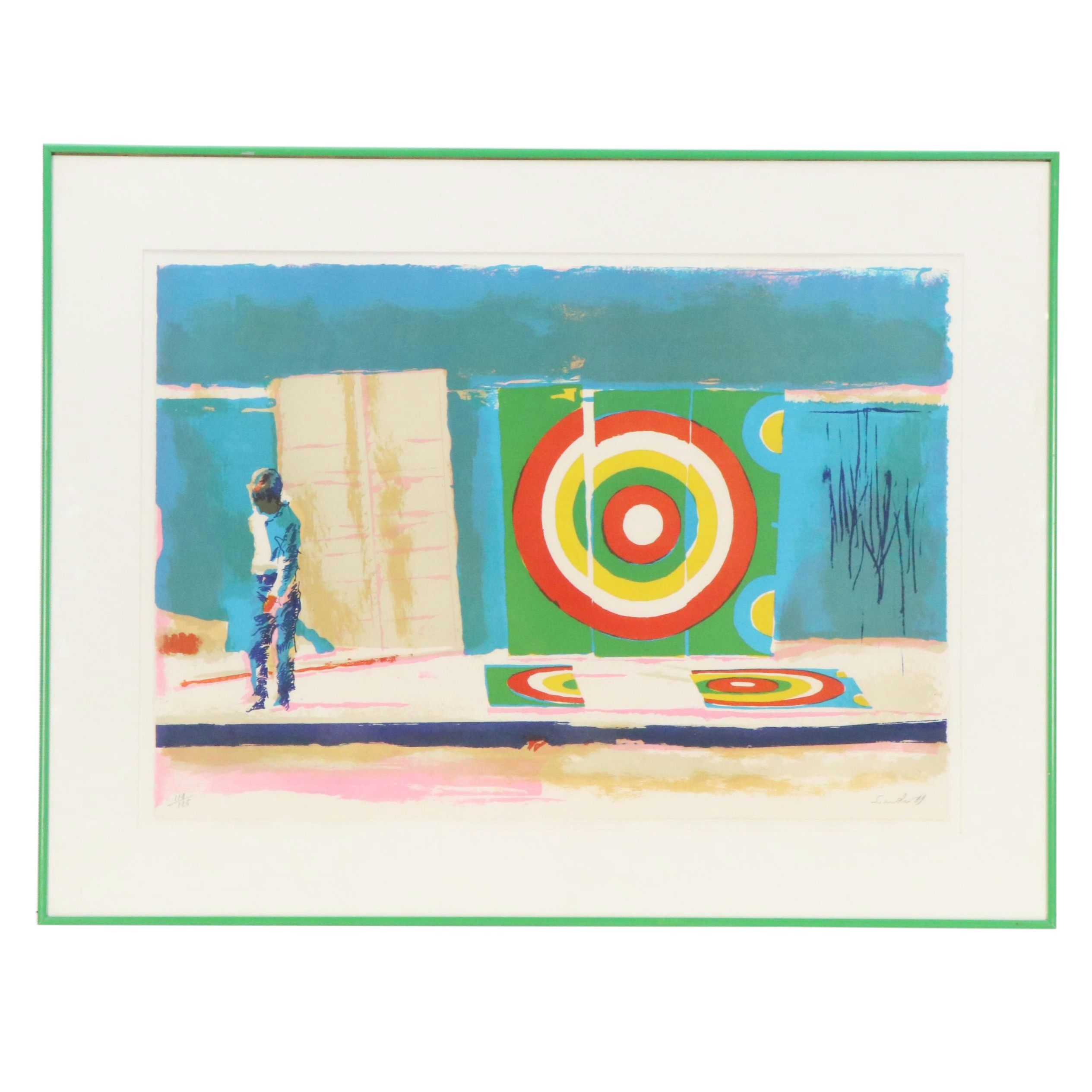 Nicoli Simbari Lithograph "Target," 1969