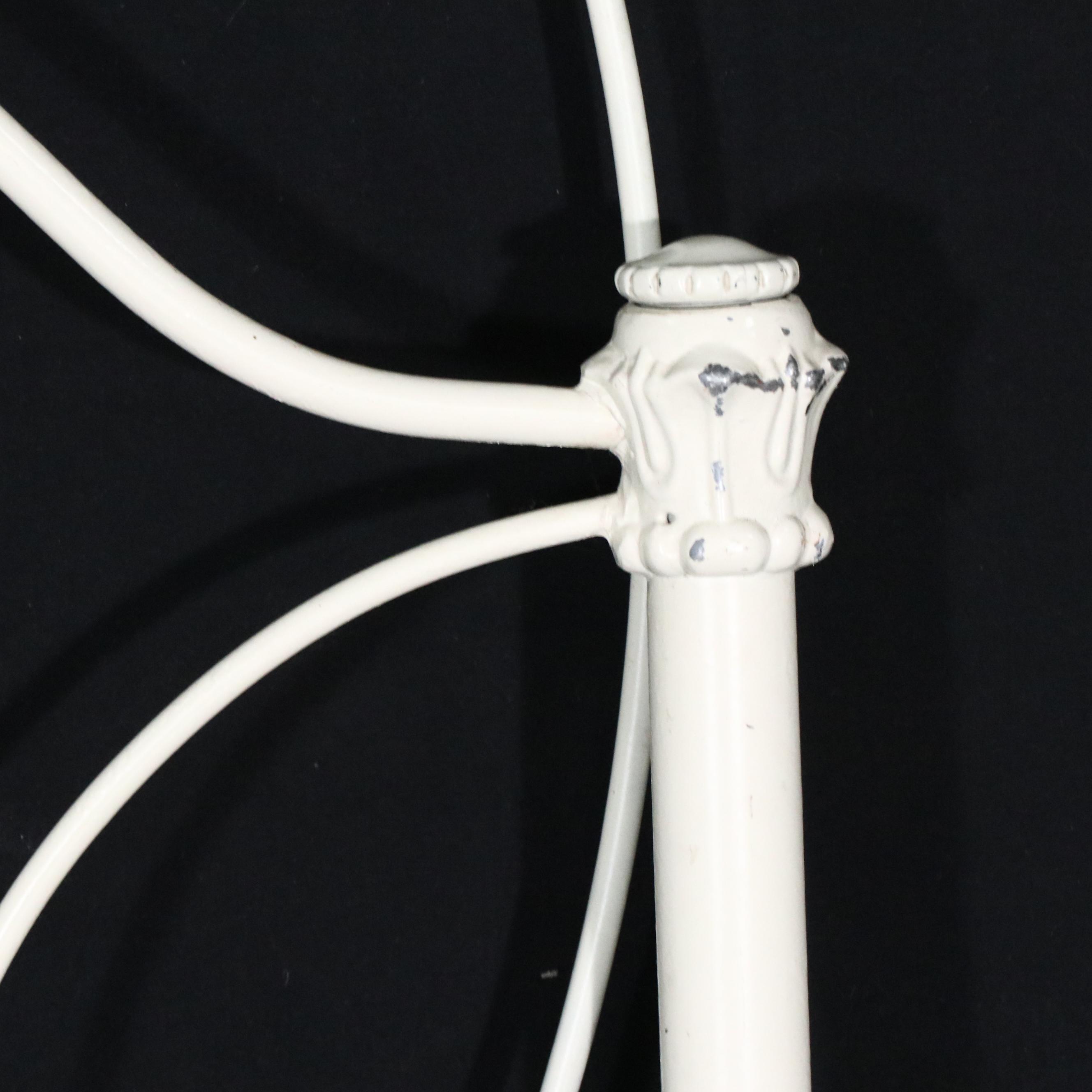 Pair of Pottery Barn Kids Victorian Style Painted Metal Bed Frames