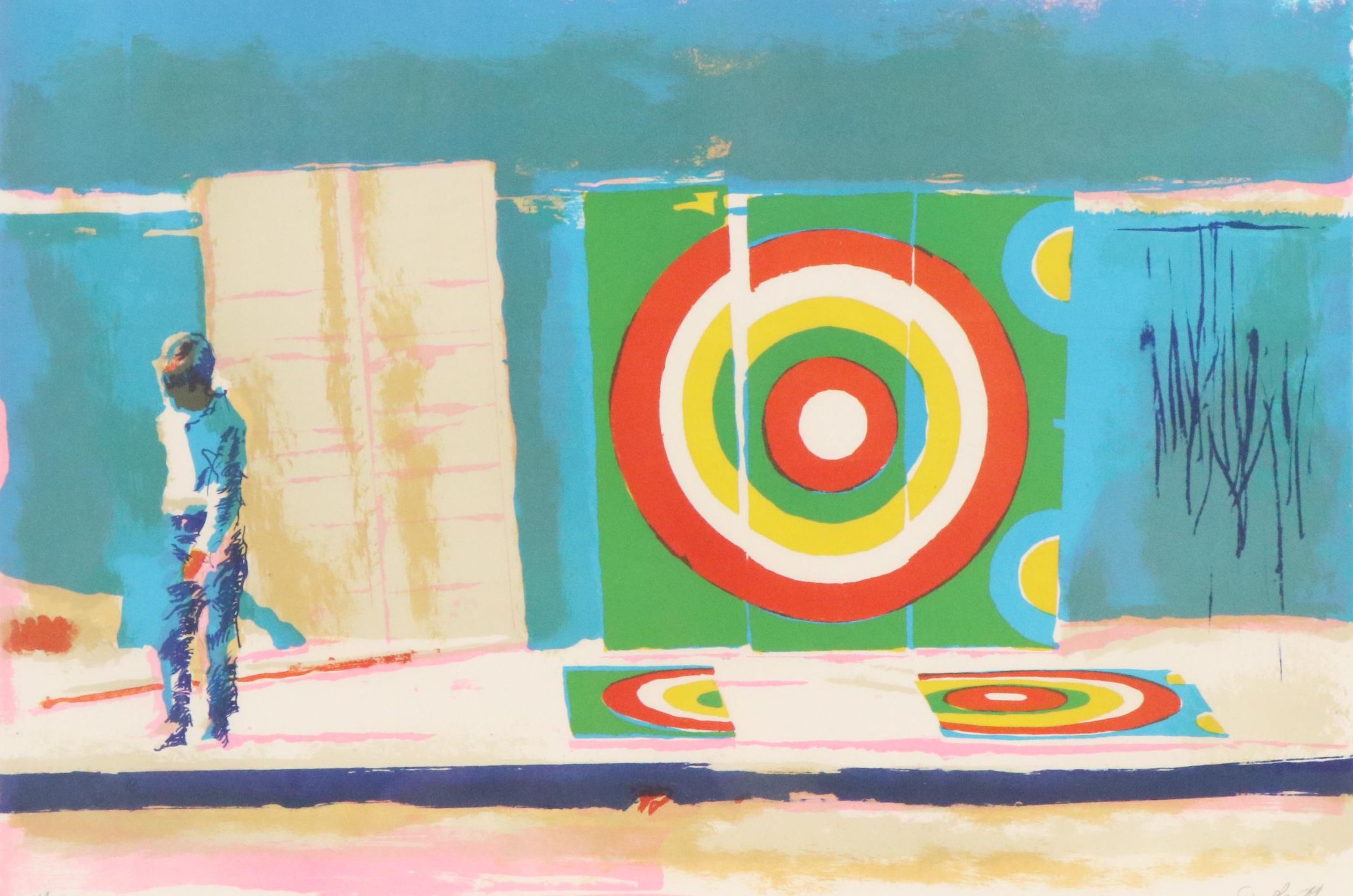 Nicoli Simbari Lithograph "Target," 1969