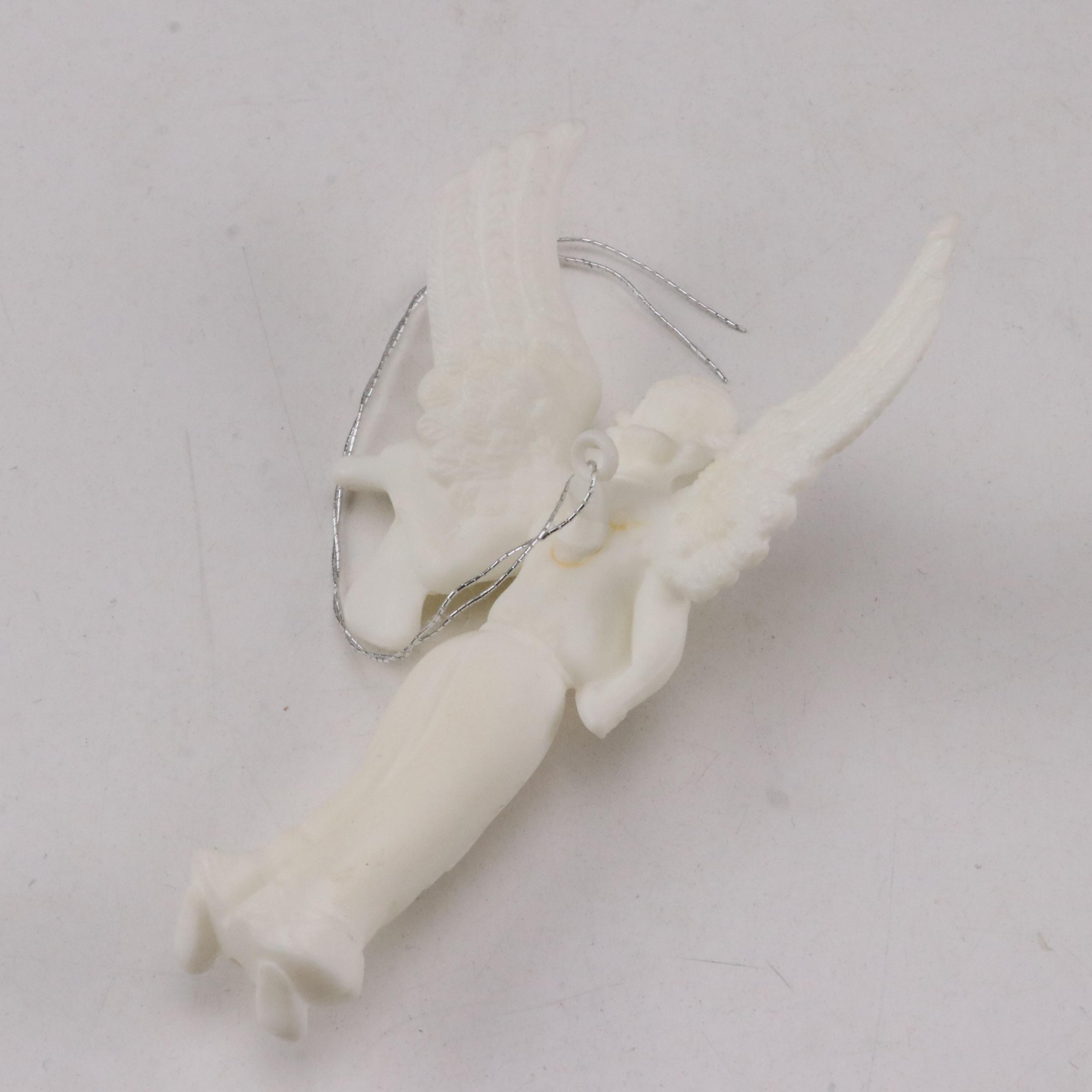 Frosted Glass and Porcelain Nativity Sets with Creche