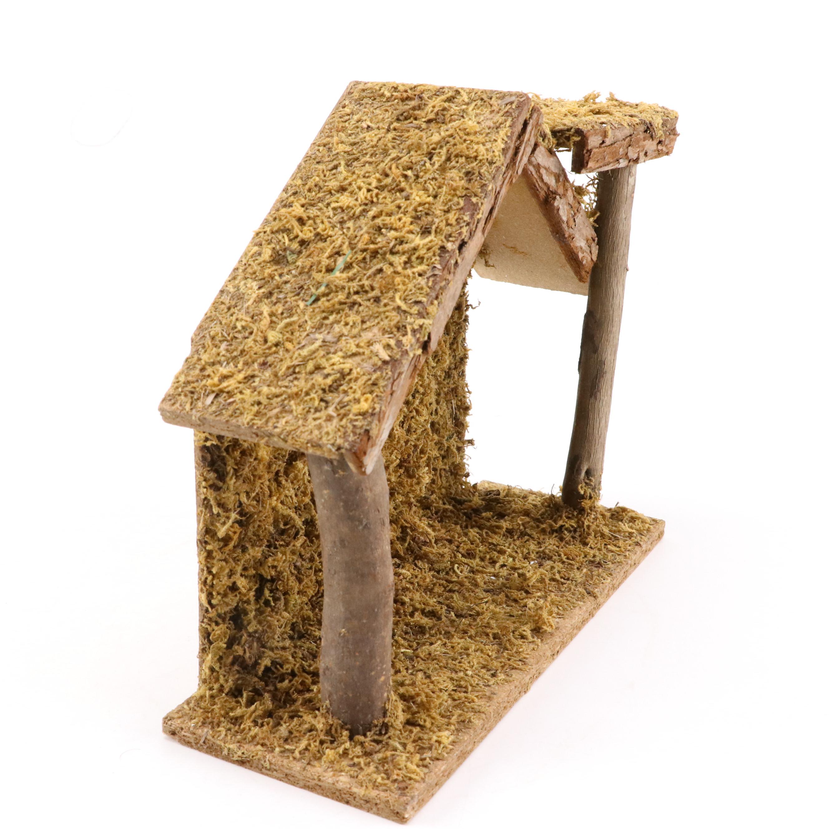 Frosted Glass and Porcelain Nativity Sets with Creche