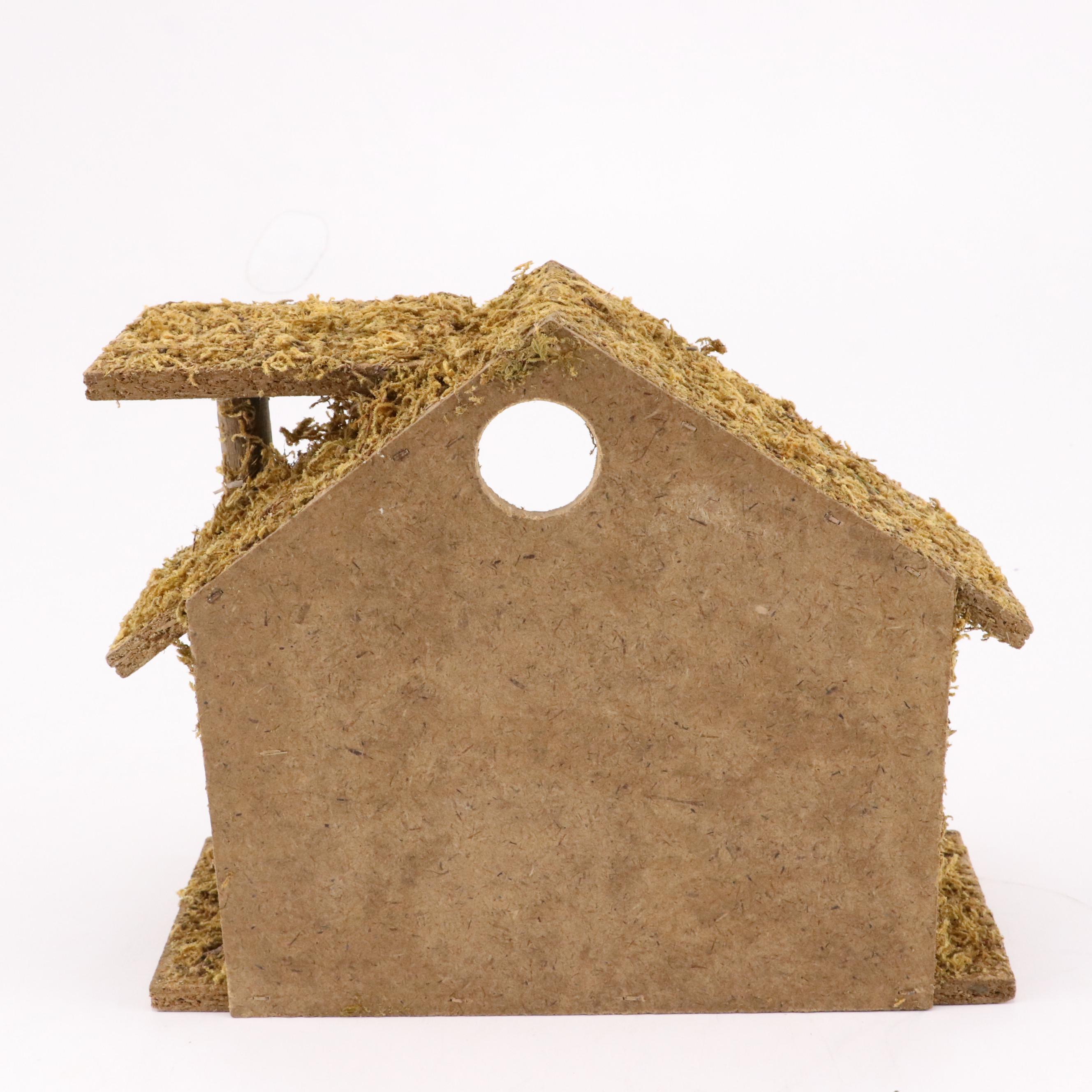 Frosted Glass and Porcelain Nativity Sets with Creche