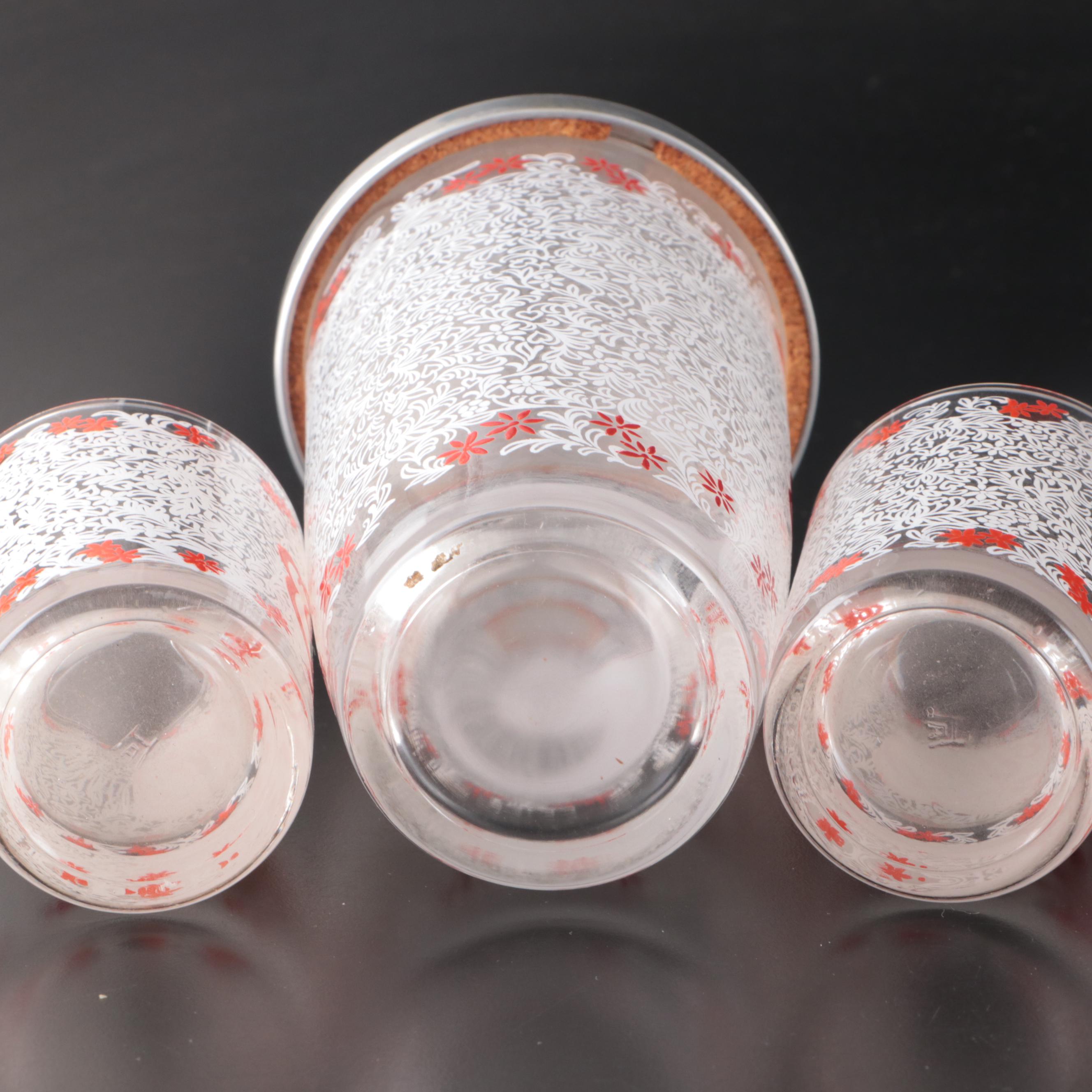 Hazel-Atlas Yours, Mine and Ours with Other Novelty Cocktail Shakers and Barware