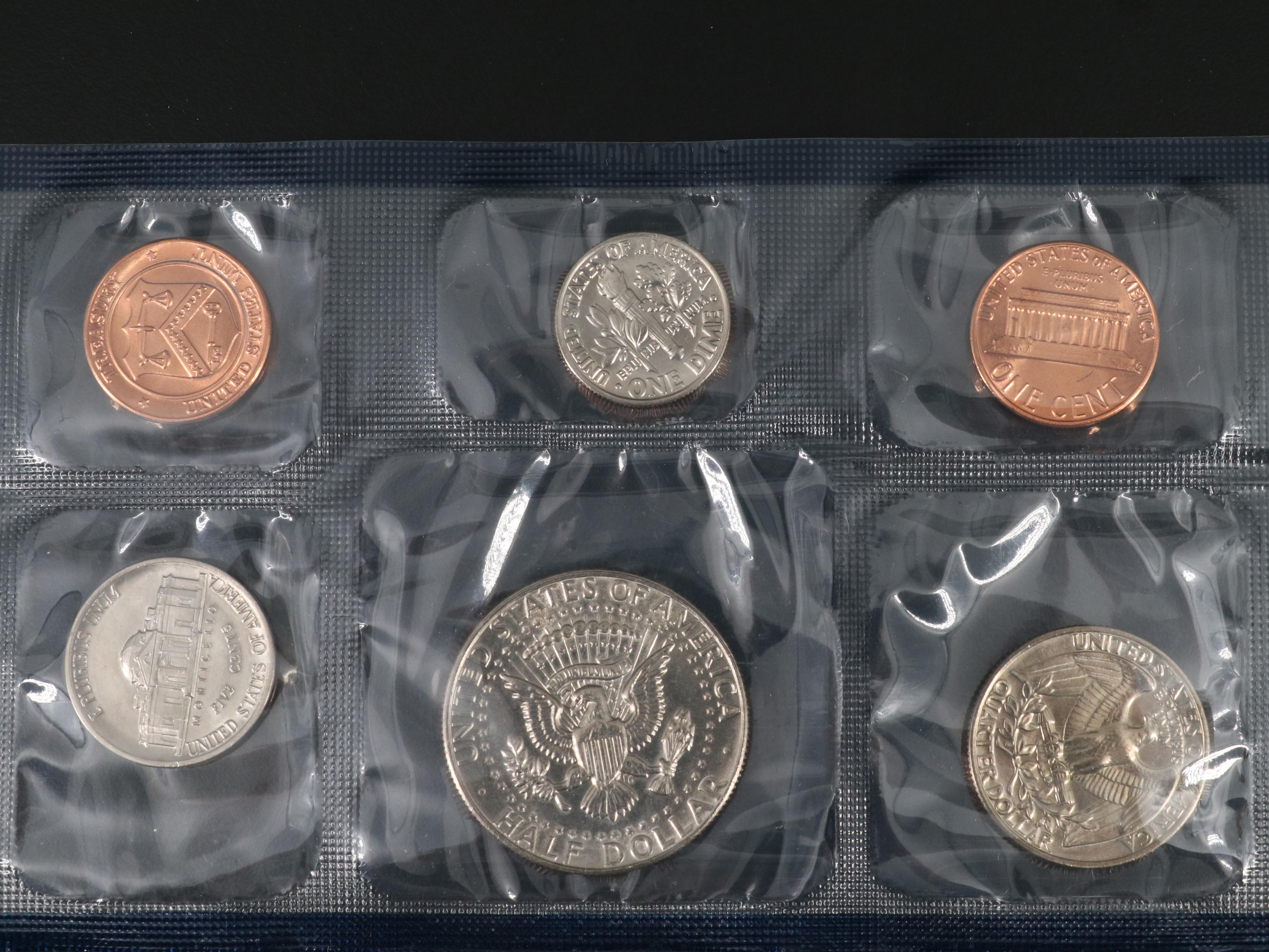 Eighteen U.S. Mint Uncirculated Sets, 1981 to 2002