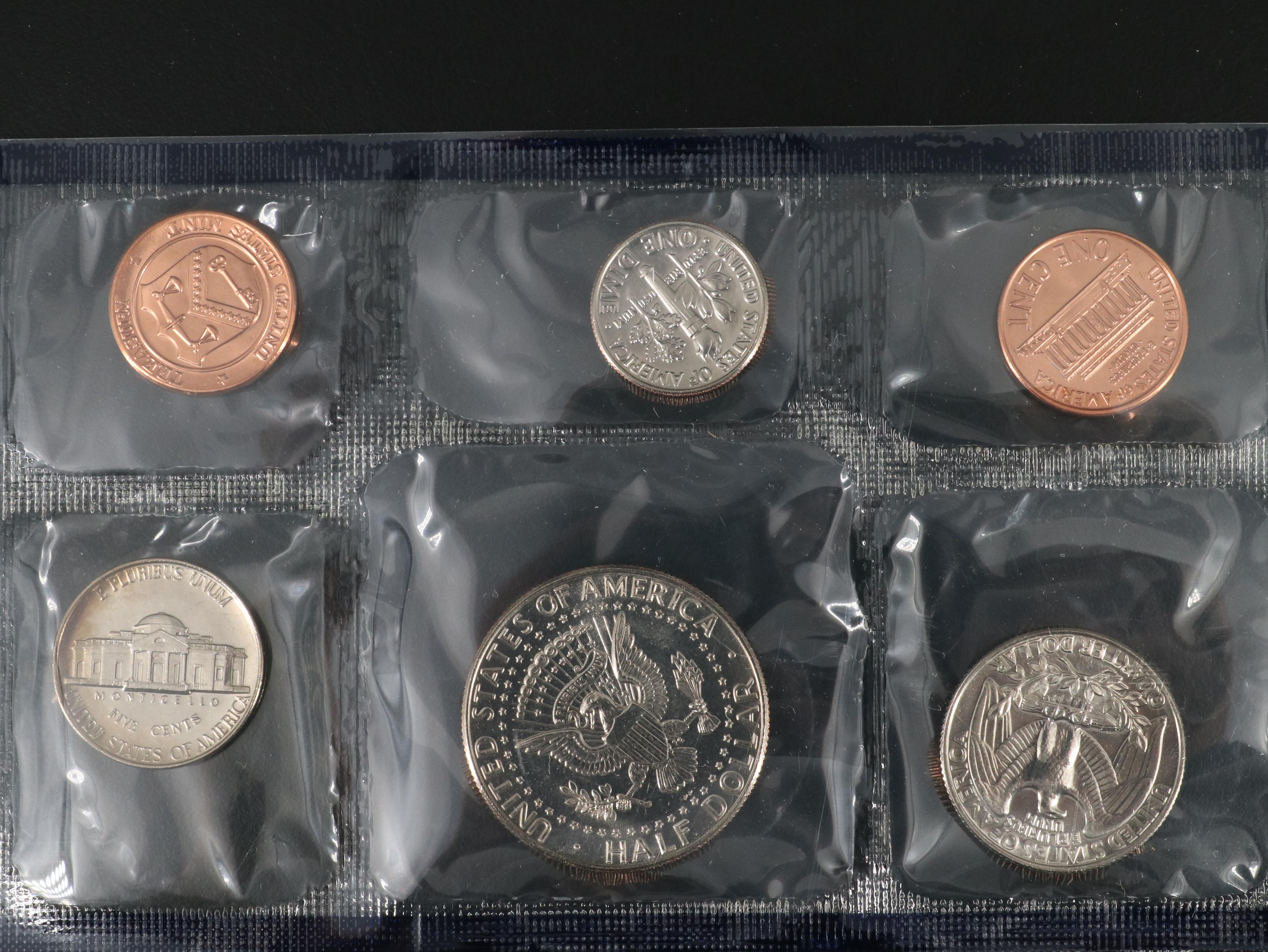Eighteen U.S. Mint Uncirculated Sets, 1981 to 2002