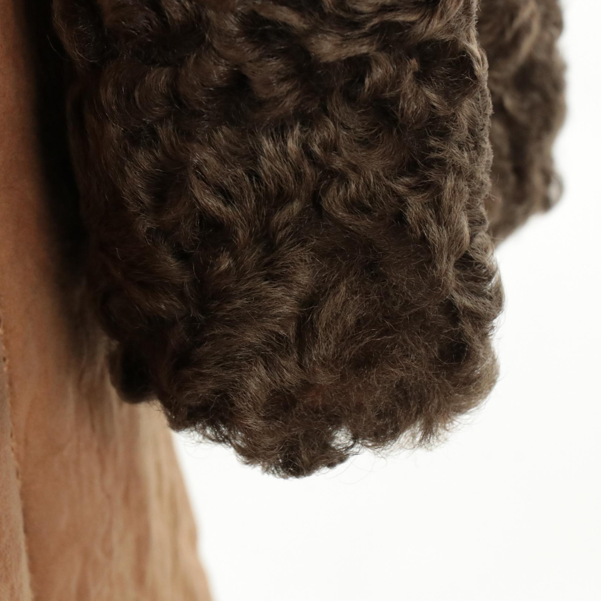 Giuliana Teso/Neiman Marcus Reversible Curly Lamb Fur Shearling Coat