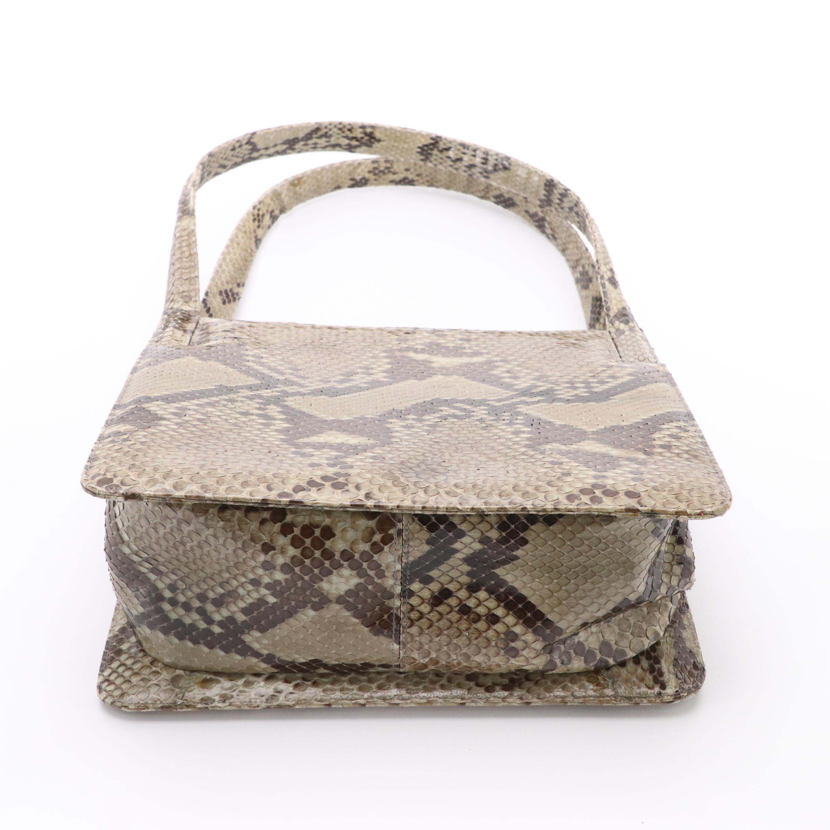 Darby Scott Python Skin Handbag