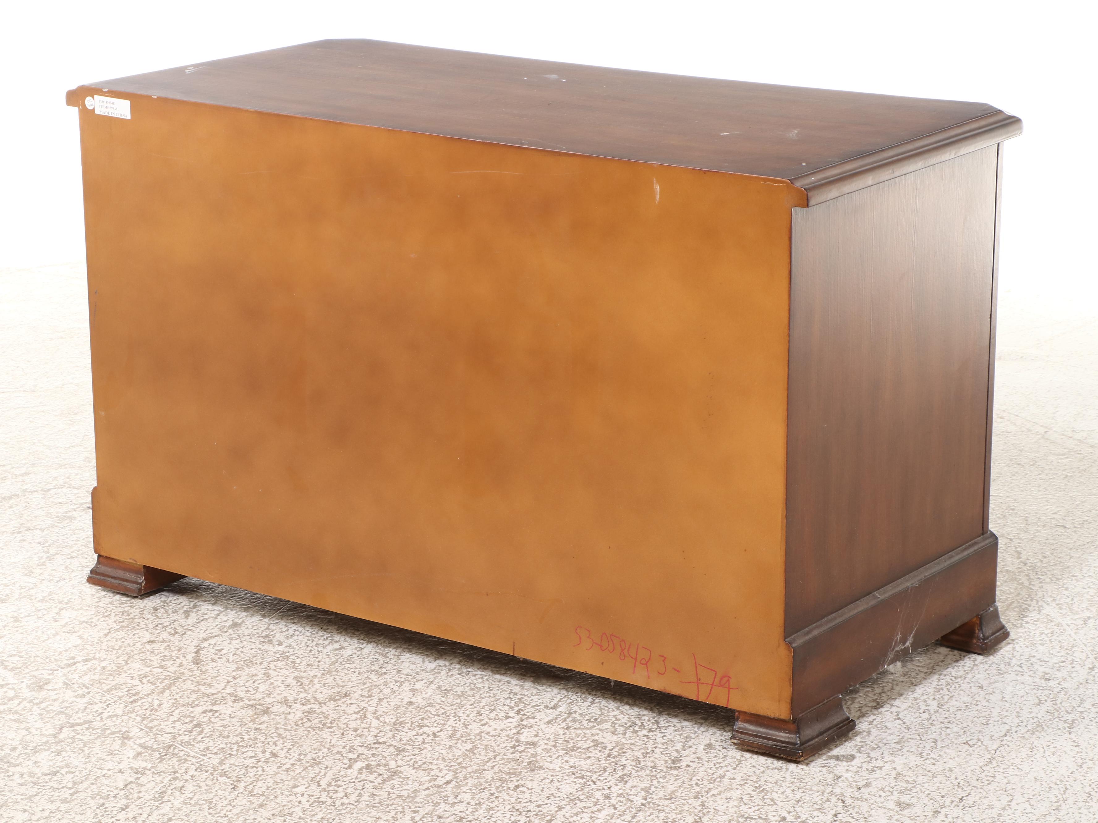 Anglo-Chinese Style Paint-Decorated Wood Chest