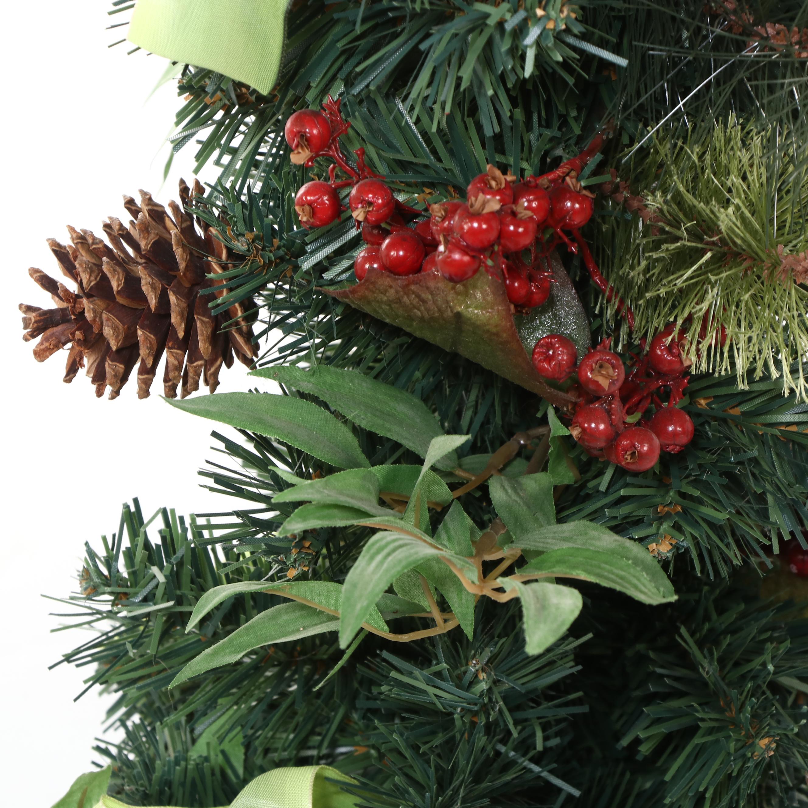 Artificial Narrow Pine Tree in Terracotta Pot