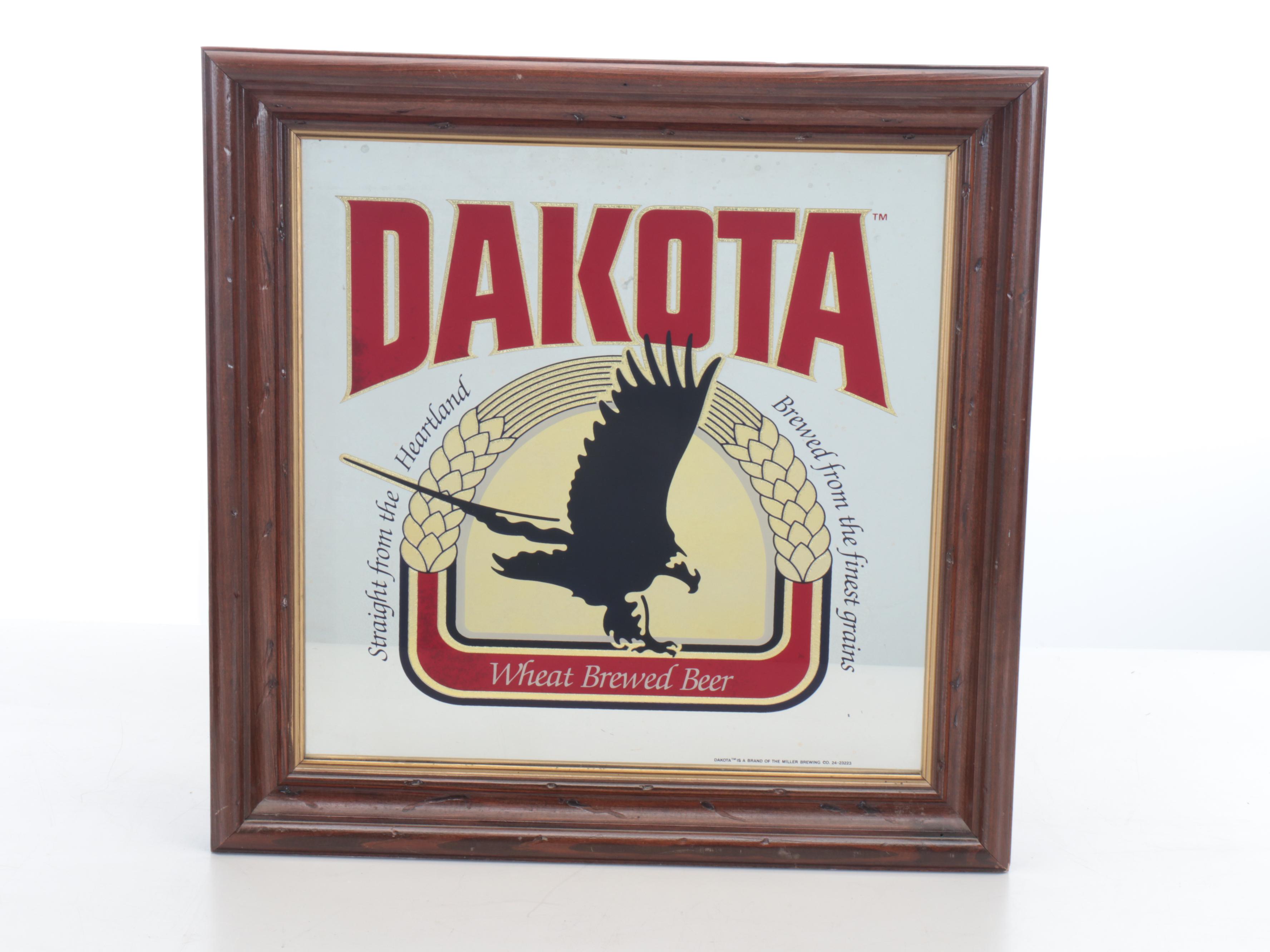 Dakota and Michelob Beer Mirrored Advertising Signs, Late 20th Century