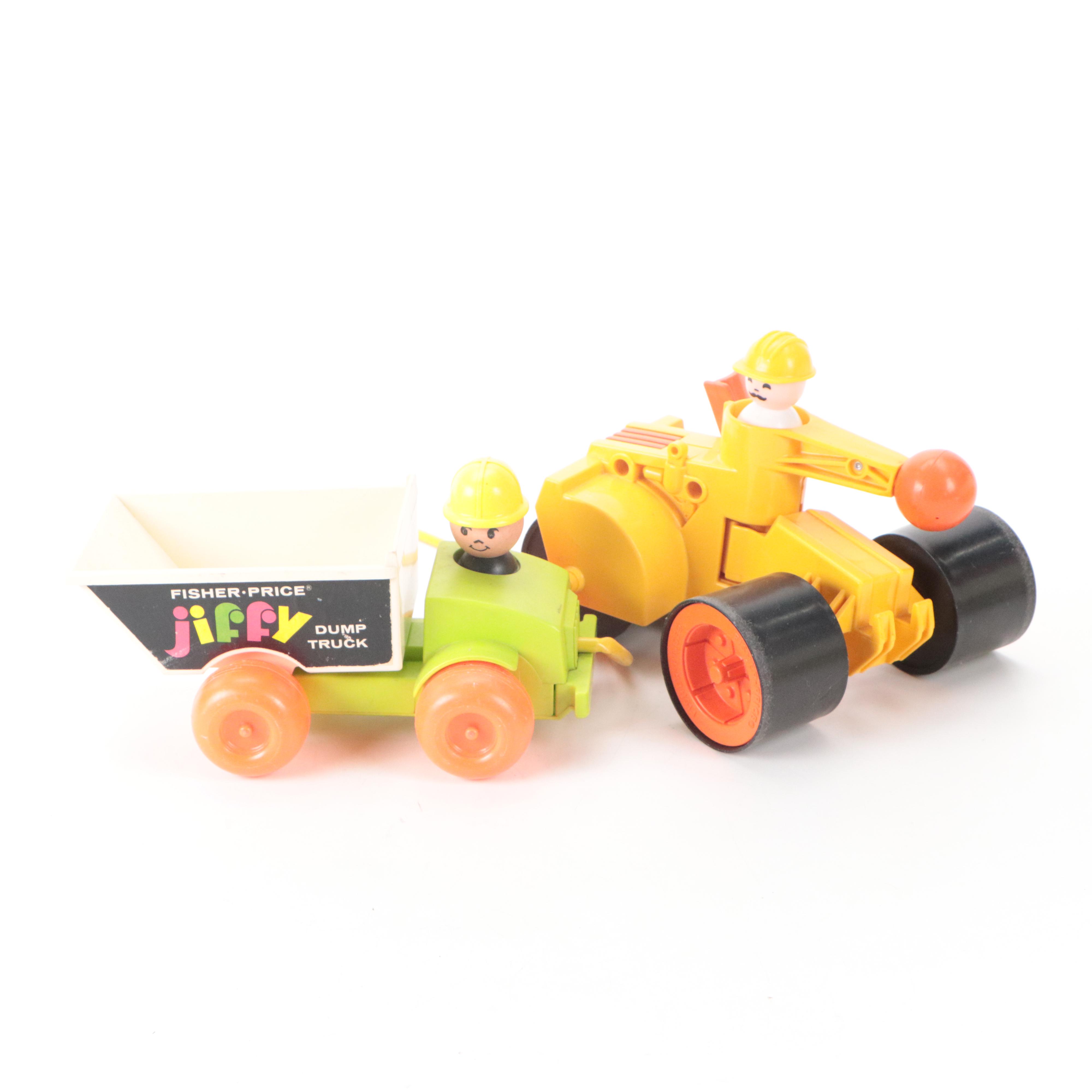 Fisher-Price "Lift & Load Depot," "Jiffy Dump Truck" and Tool Box Toys